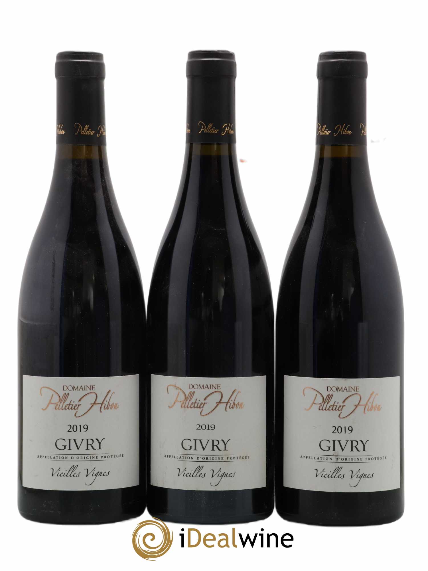 Givry Vieilles Vignes Domaine Pelletier Hibon 2019 - Lot de 3 bouteilles - 0