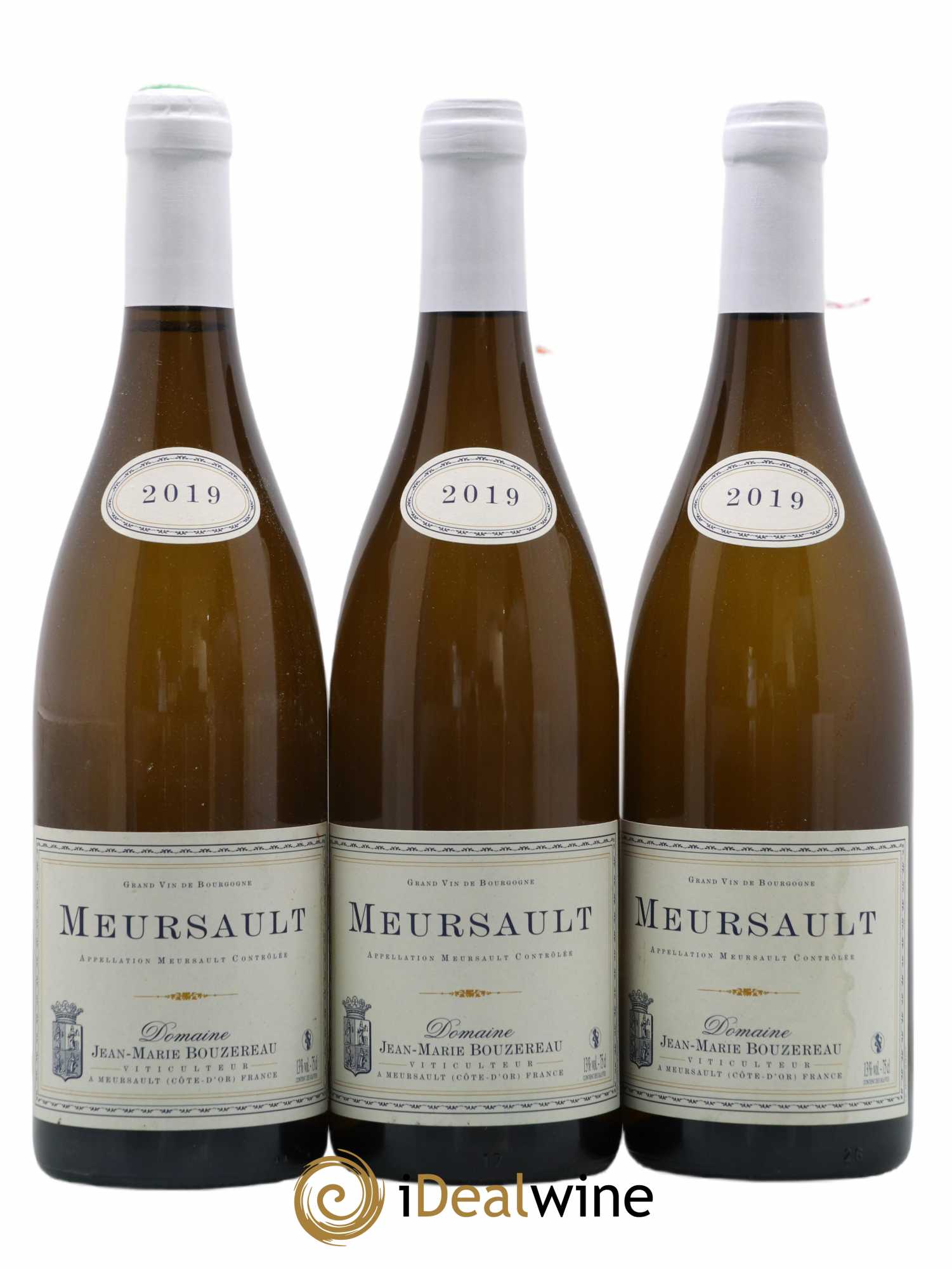 Meursault Vincent Bouzereau (Domaine) 2019 - Lot de 3 bouteilles - 0