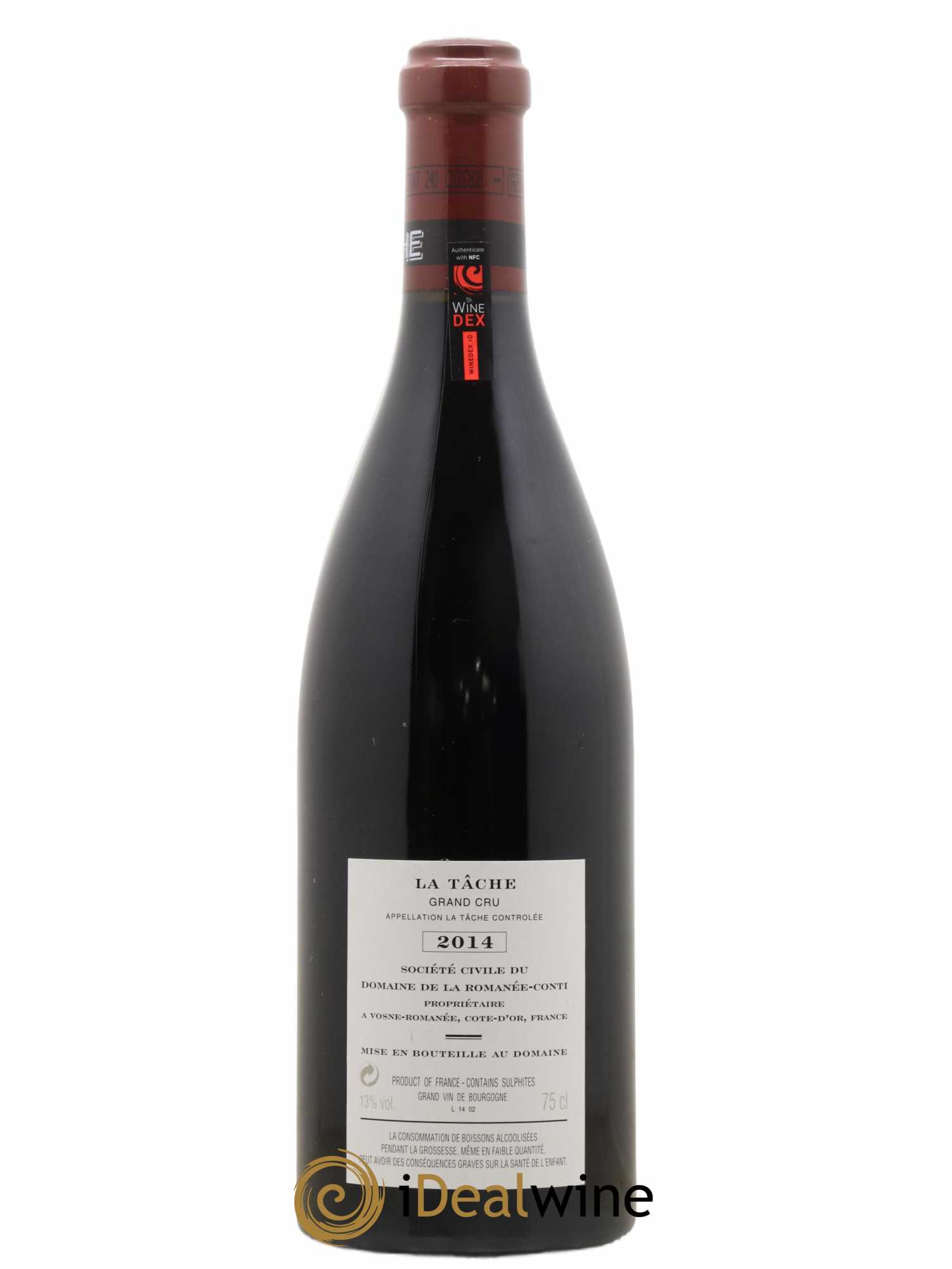 La Tâche Grand Cru Domaine de la Romanée-Conti 2014 - Lot of 1 bottle - 1