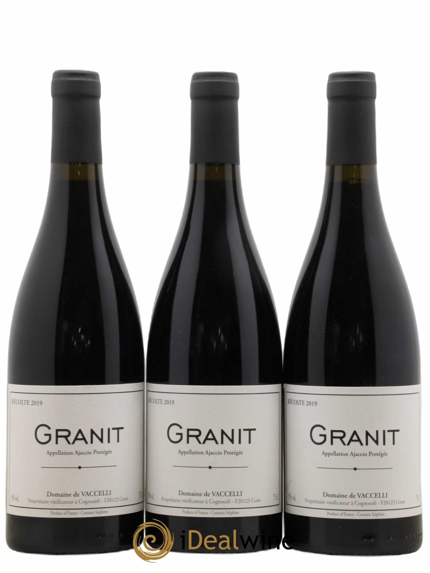 Ajaccio Granit Vaccelli 2019 - Lot de 3 bouteilles - 0
