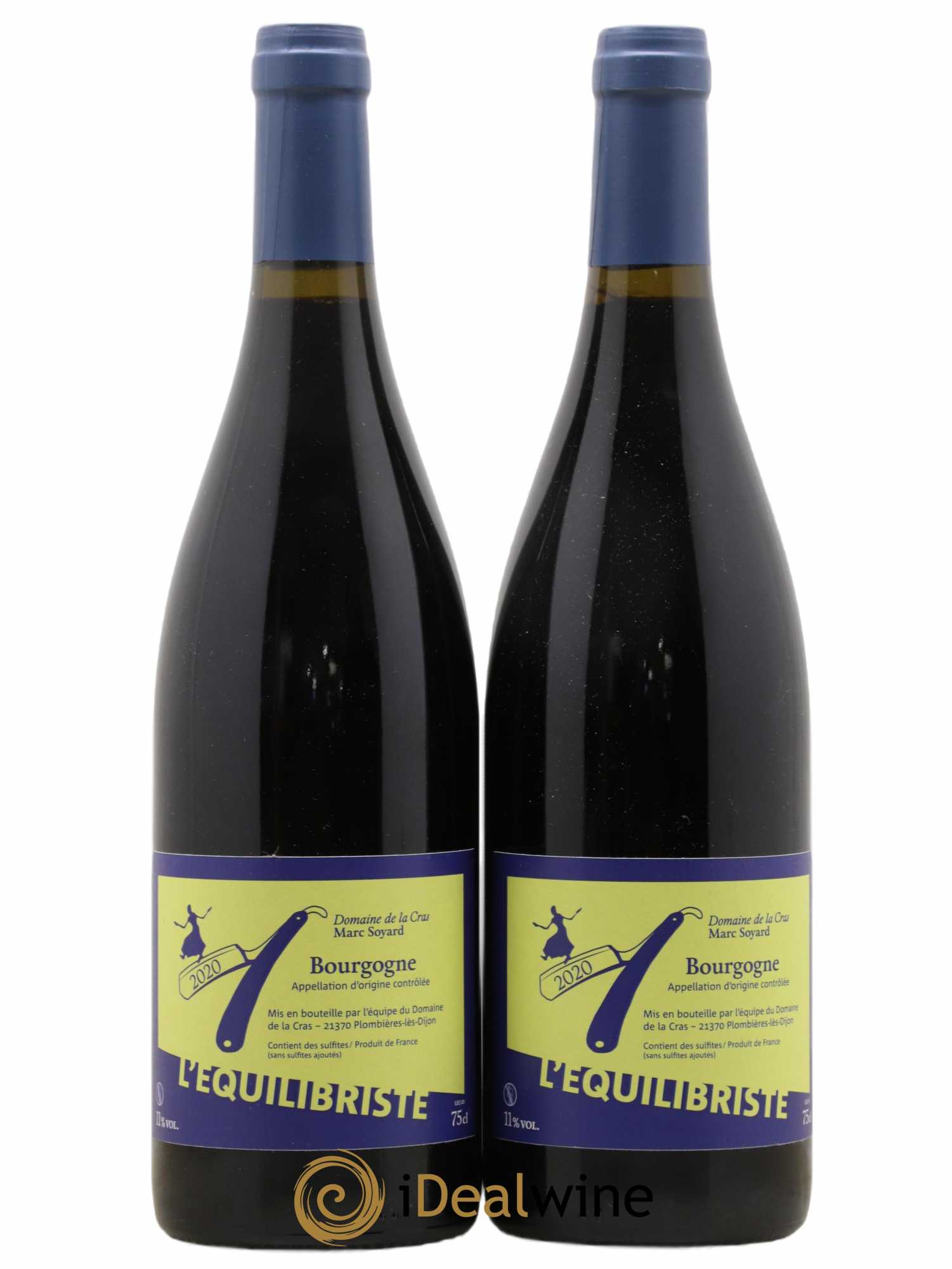 Bourgogne L'équilibriste Domaine de la Cras - Marc Soyard 2020 - Lot de 2 bouteilles - 0