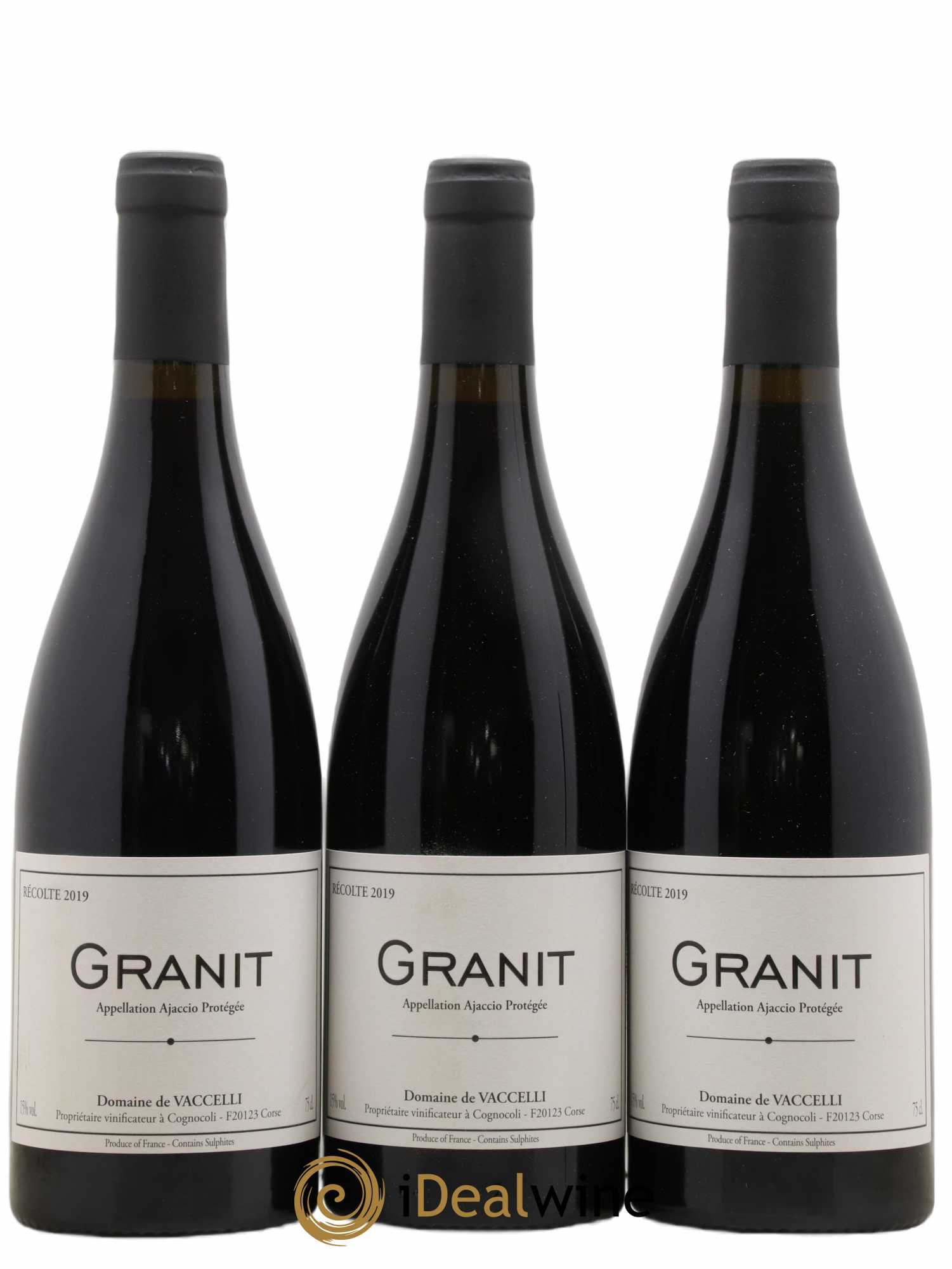 Ajaccio Granit Vaccelli 2019 - Lot de 3 bouteilles - 0