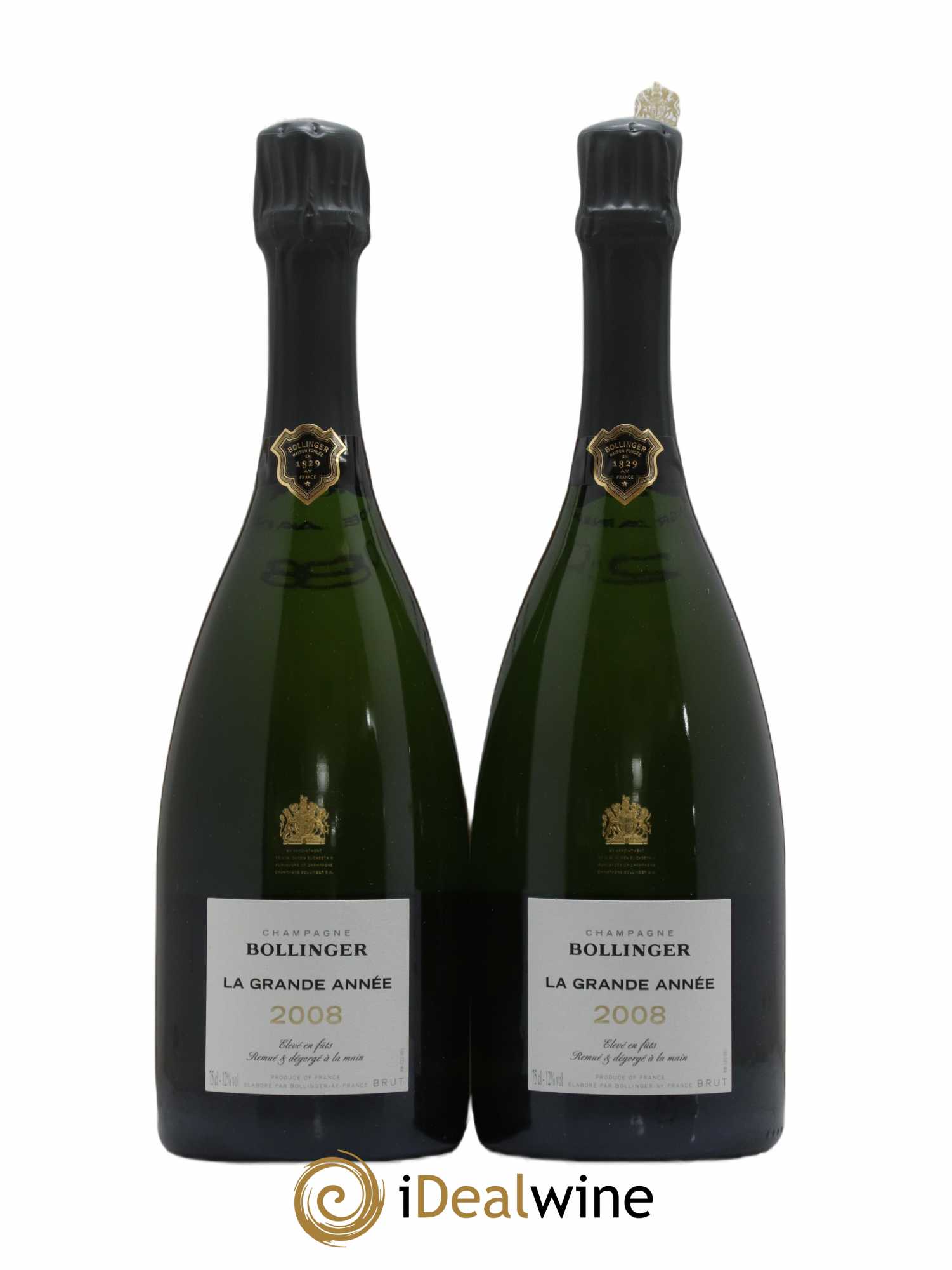 La Grande Année Brut Bollinger 2008 - Lot de 2 bouteilles - 0
