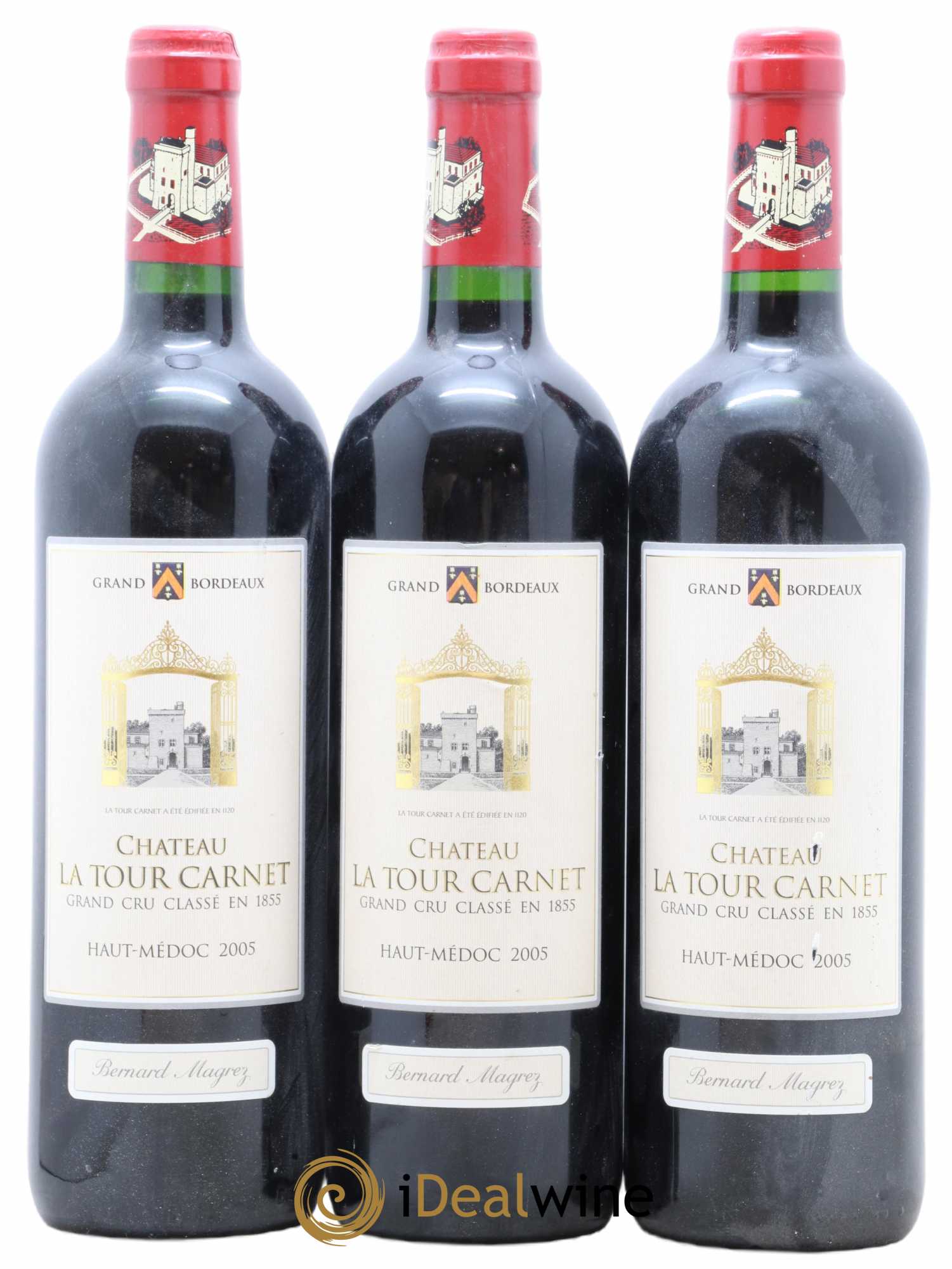 Château la Tour Carnet 4ème Grand Cru Classé 2005 - Lot de 6 bouteilles - 2