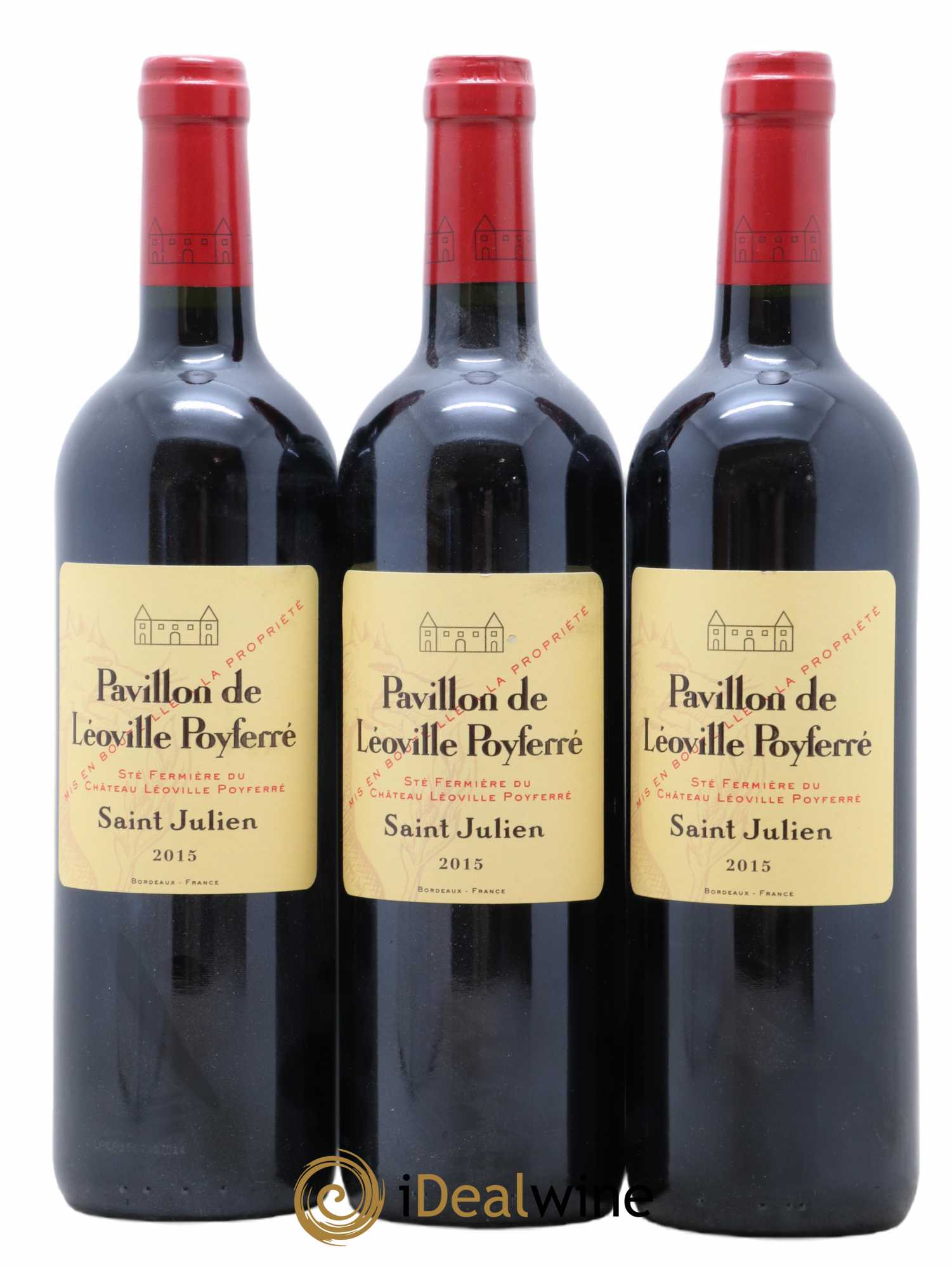 Pavillon de Poyferré Second Vin 2015 - Lot of 3 bottles - 0
