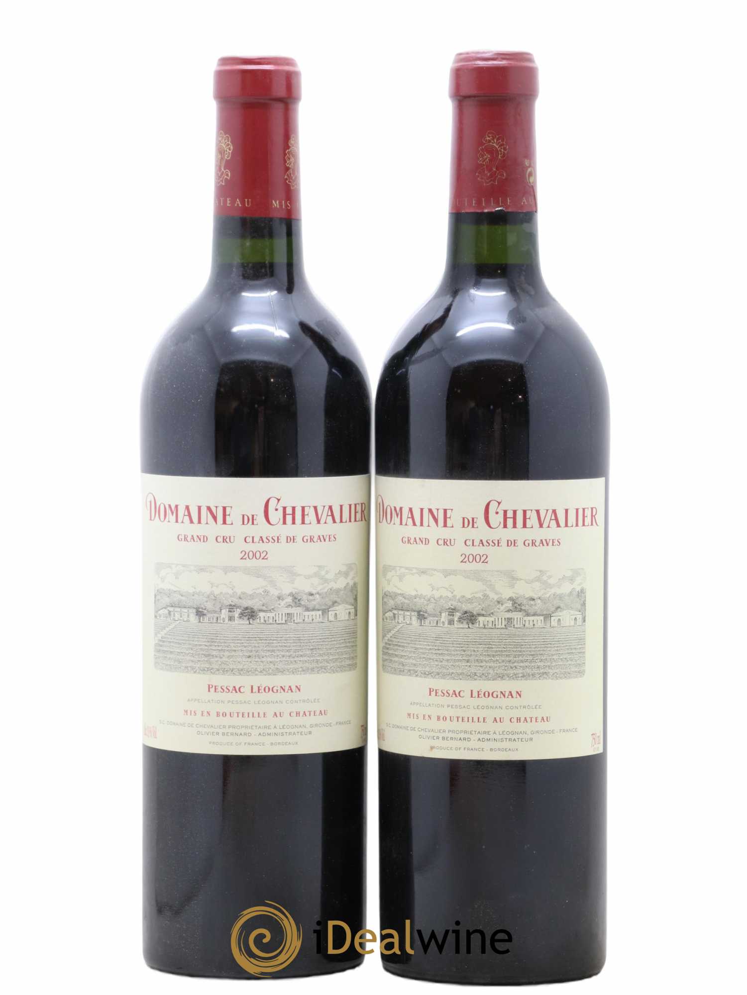 Domaine de Chevalier Cru Classé de Graves 2002 - Lot de 2 bouteilles - 0