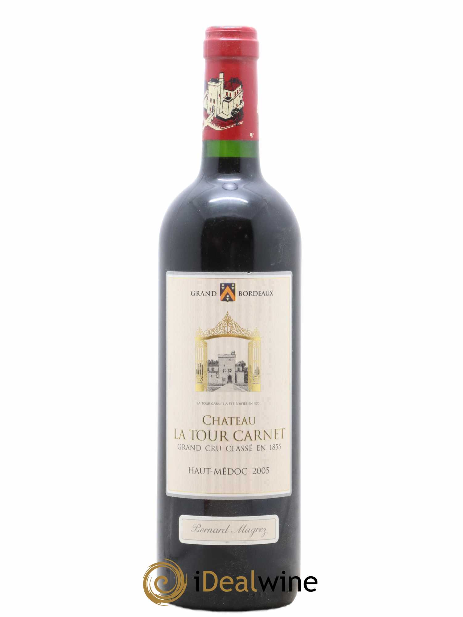 Château la Tour Carnet 4ème Grand Cru Classé 2005 - Lot de 1 bouteille - 0