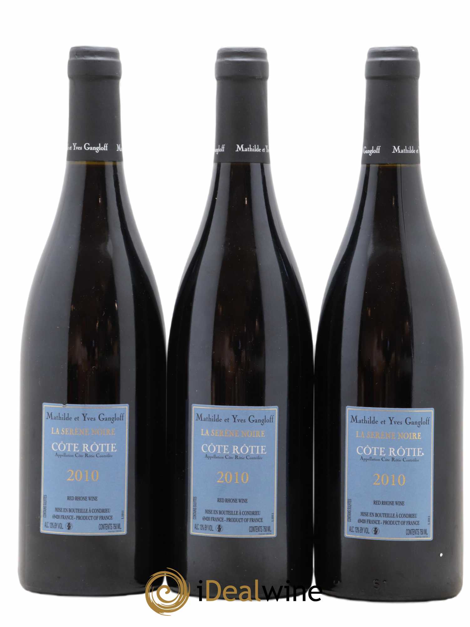 Côte-Rôtie La Sereine Noire Gangloff (Domaine) 2010 - Lot de 3 bouteilles - 1