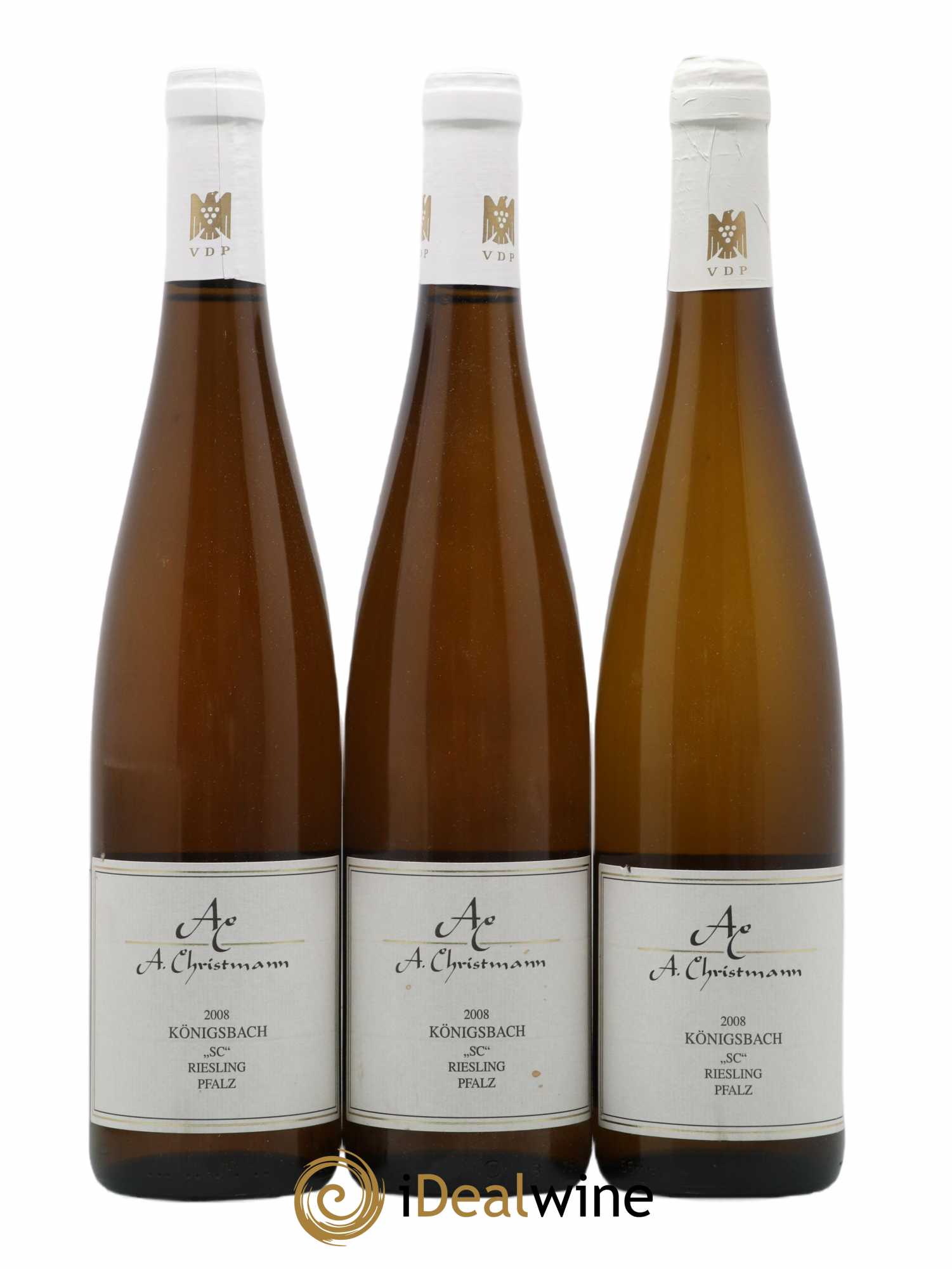 Riesling Konigsacher SC Trocken Christmann 2008 - Lot de 3 bouteilles - 0