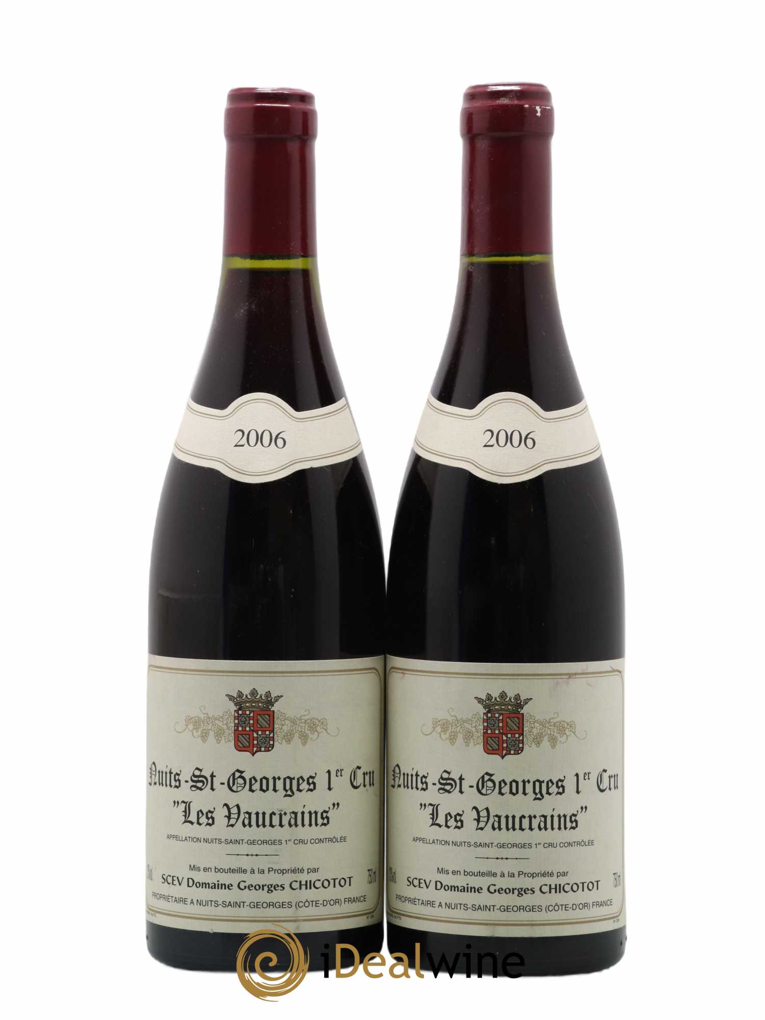 Nuits-Saint-Georges 1er Cru Les Vaucrains Chicotot 2006 - Lot de 2 bouteilles - 0