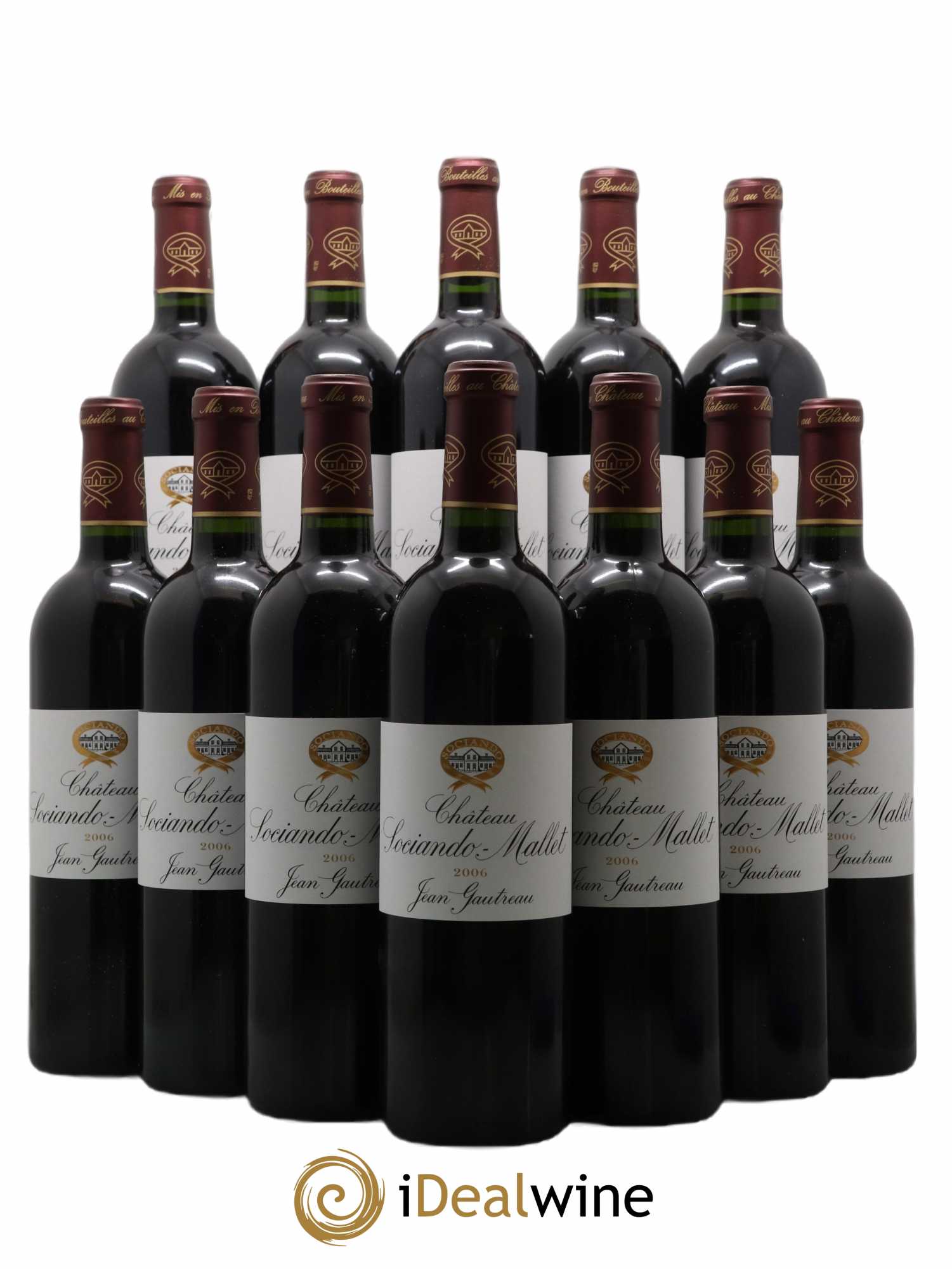 Château Sociando Mallet 2006 - Lot de 12 bouteilles - 0