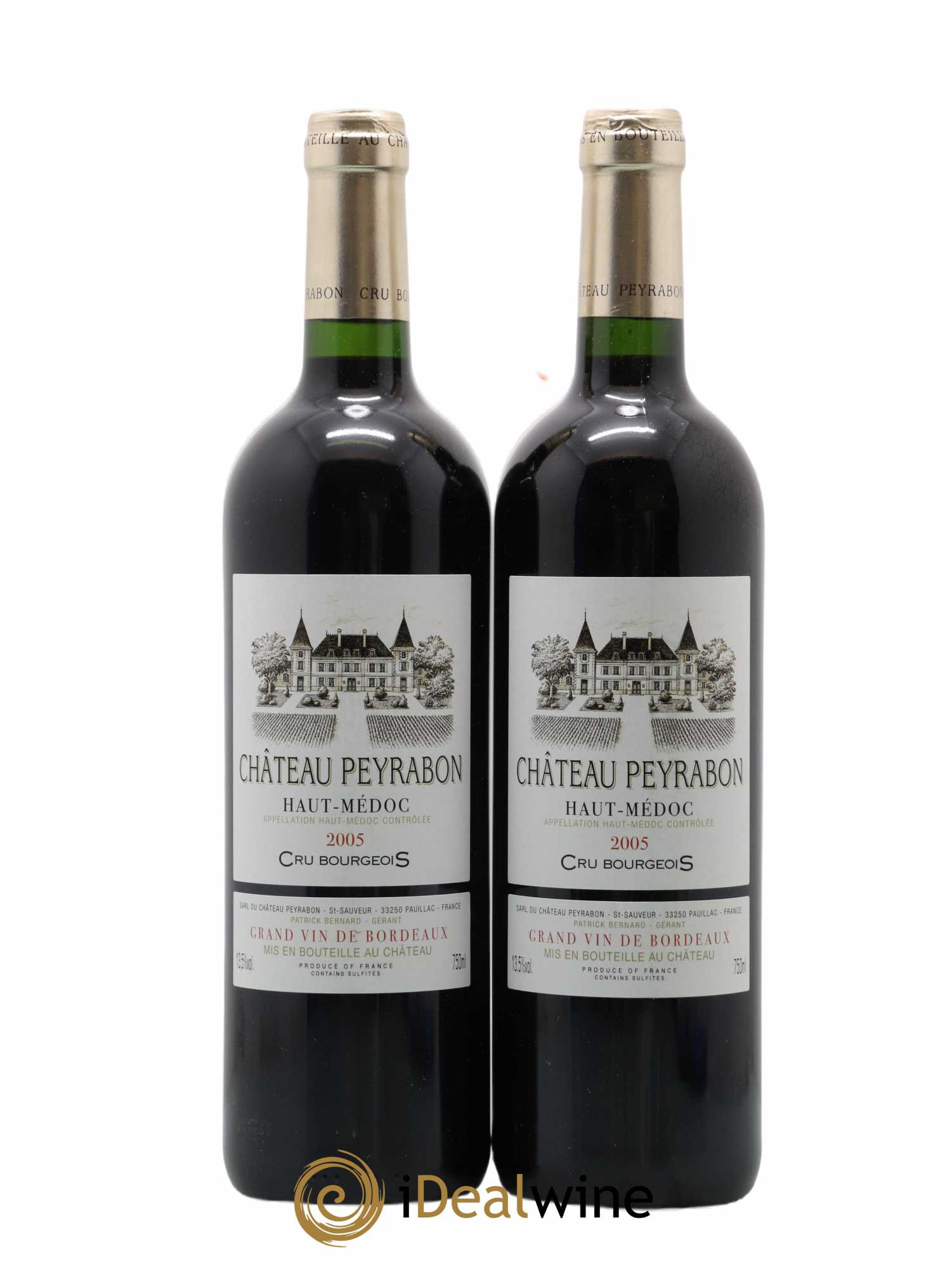 Château Peyrabon Cru Bourgeois 2005 - Lot de 2 bouteilles - 0