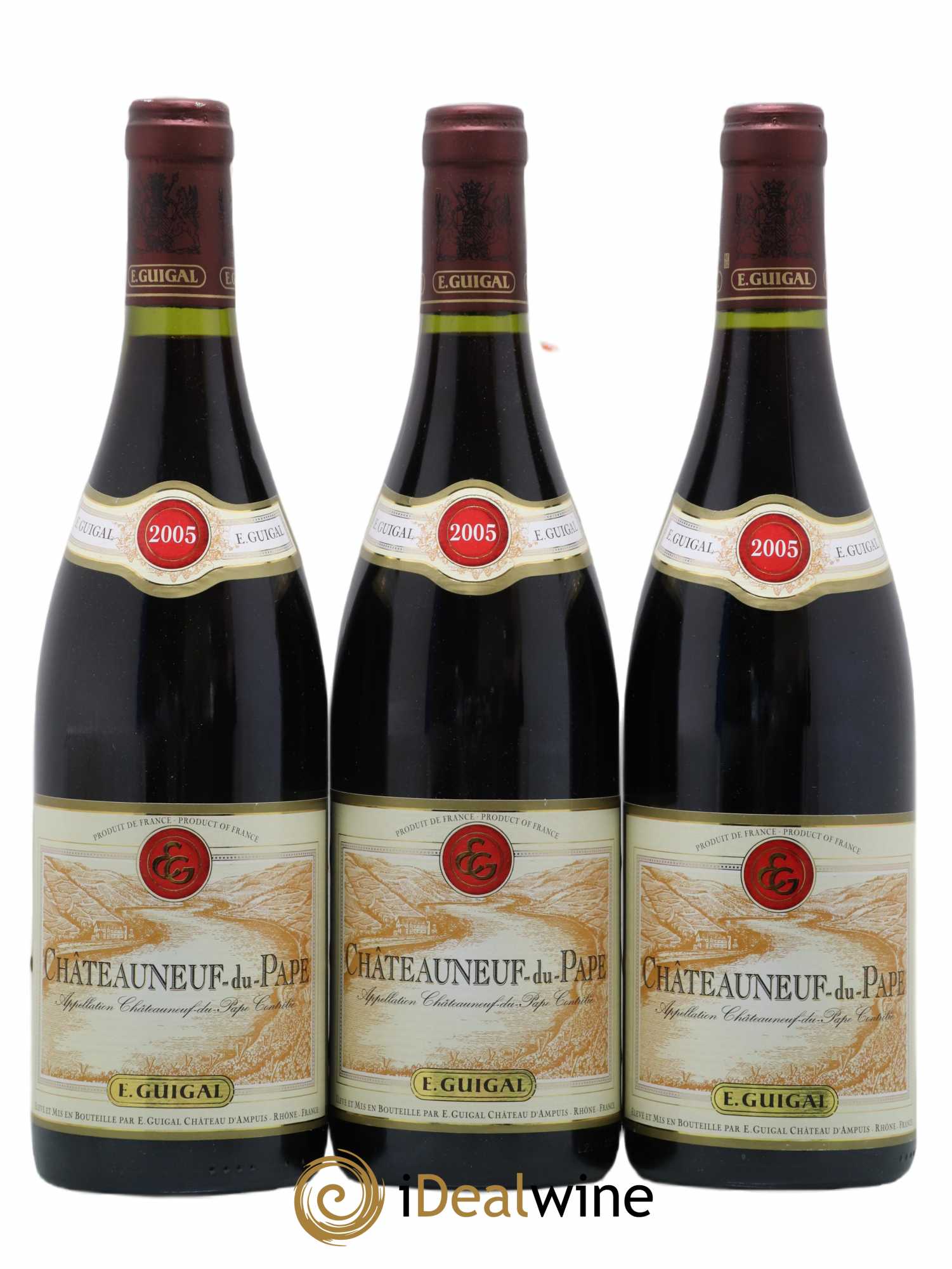 Châteauneuf-du-Pape Guigal 2005 - Lot de 3 bouteilles - 0