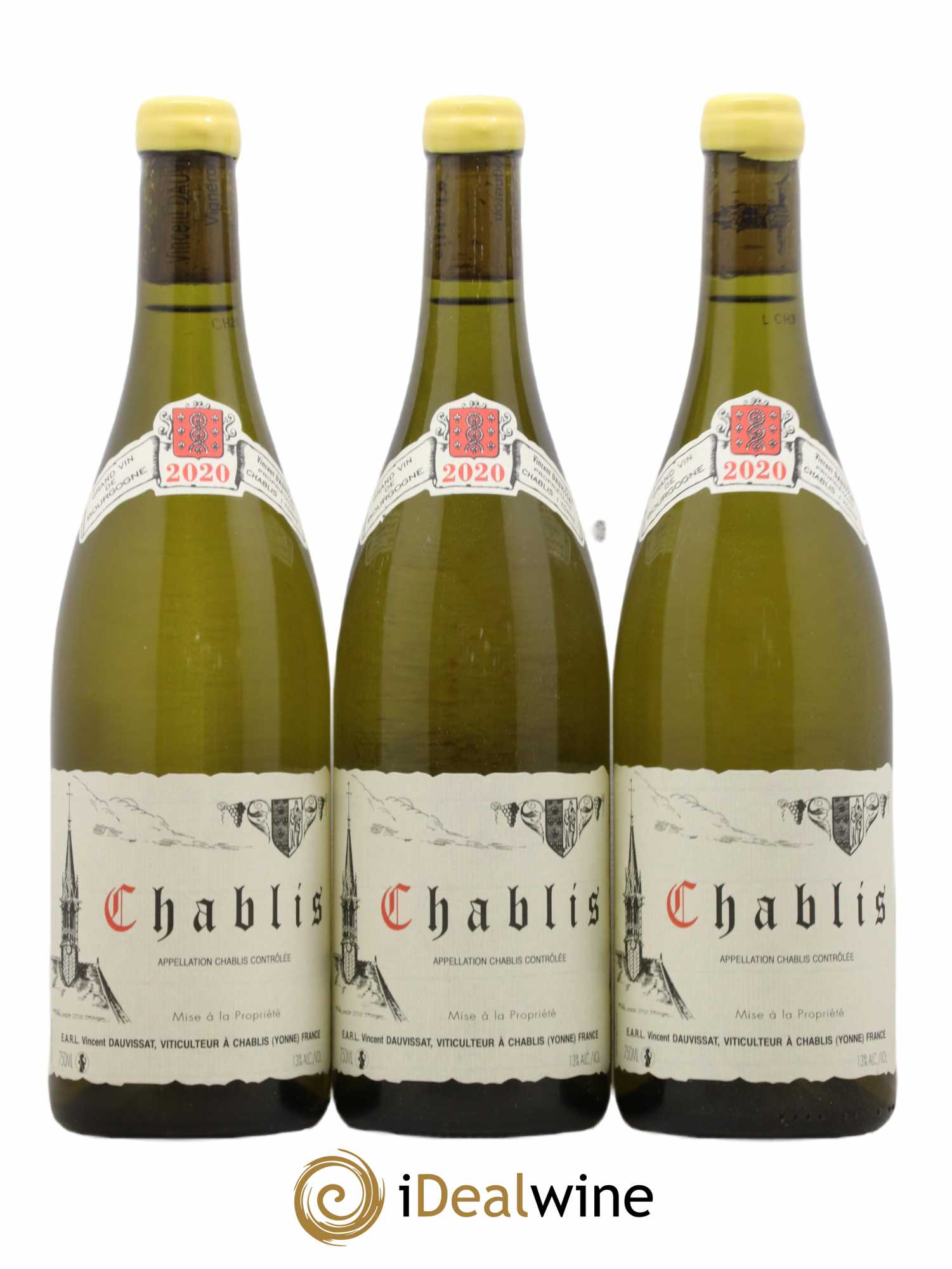 Chablis Vincent Dauvissat (Domaine) 2020 - Lot de 3 bouteilles - 0