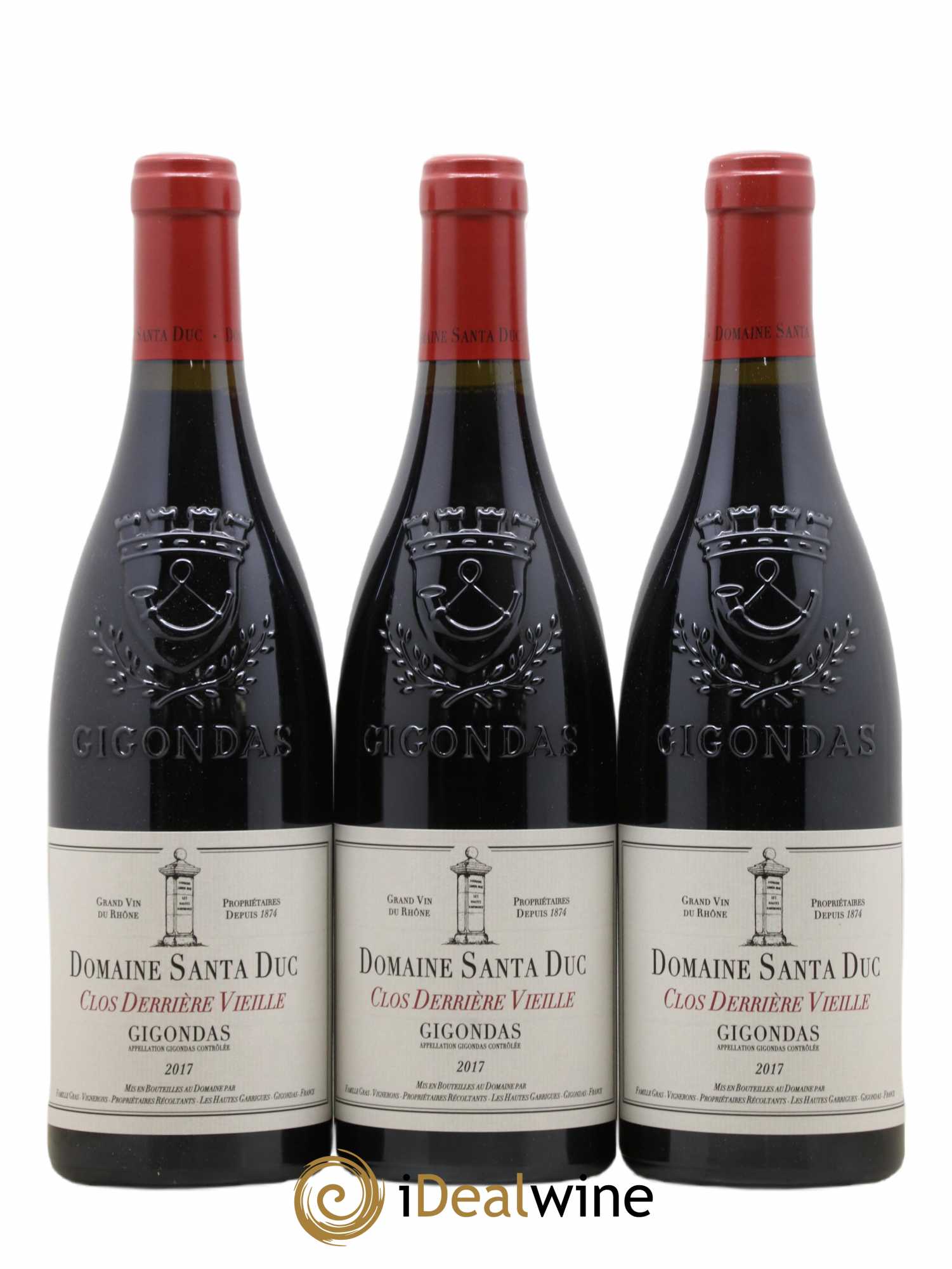 Gigondas Santa Duc (Domaine) Clos Derrière Vieille Famille Gras 2017 - Lot de 6 bouteilles - 1