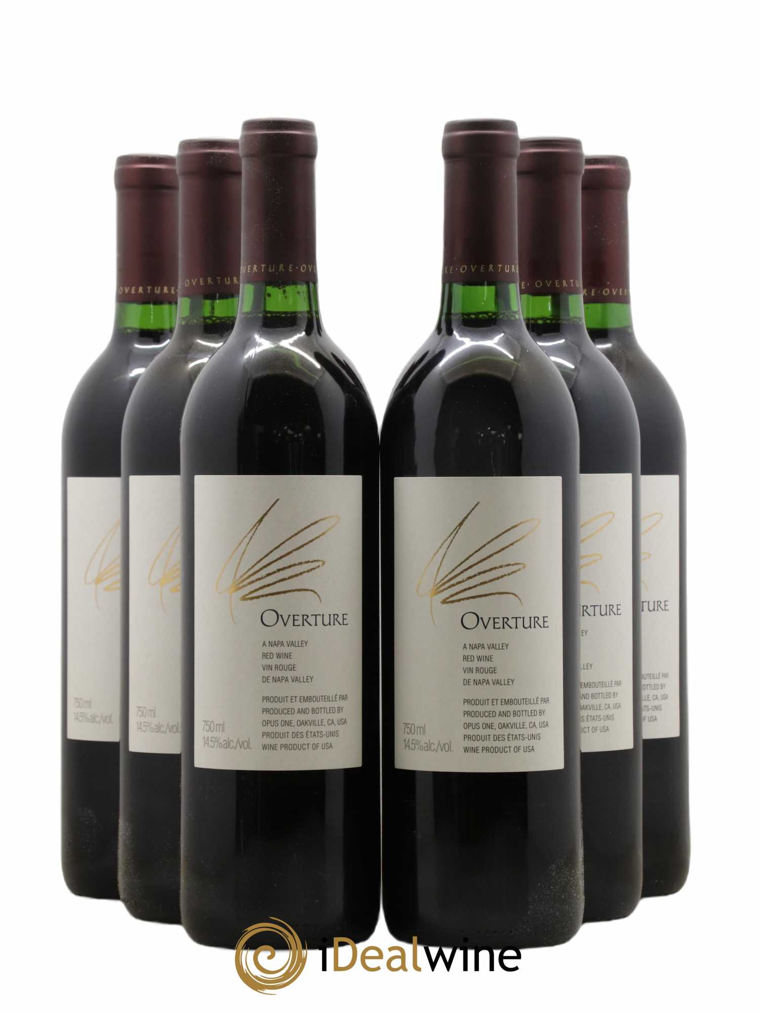 Napa Valley Opus One Overture Robert Mondavi (sans prix de réserve) - Lot de 6 bouteilles - 0