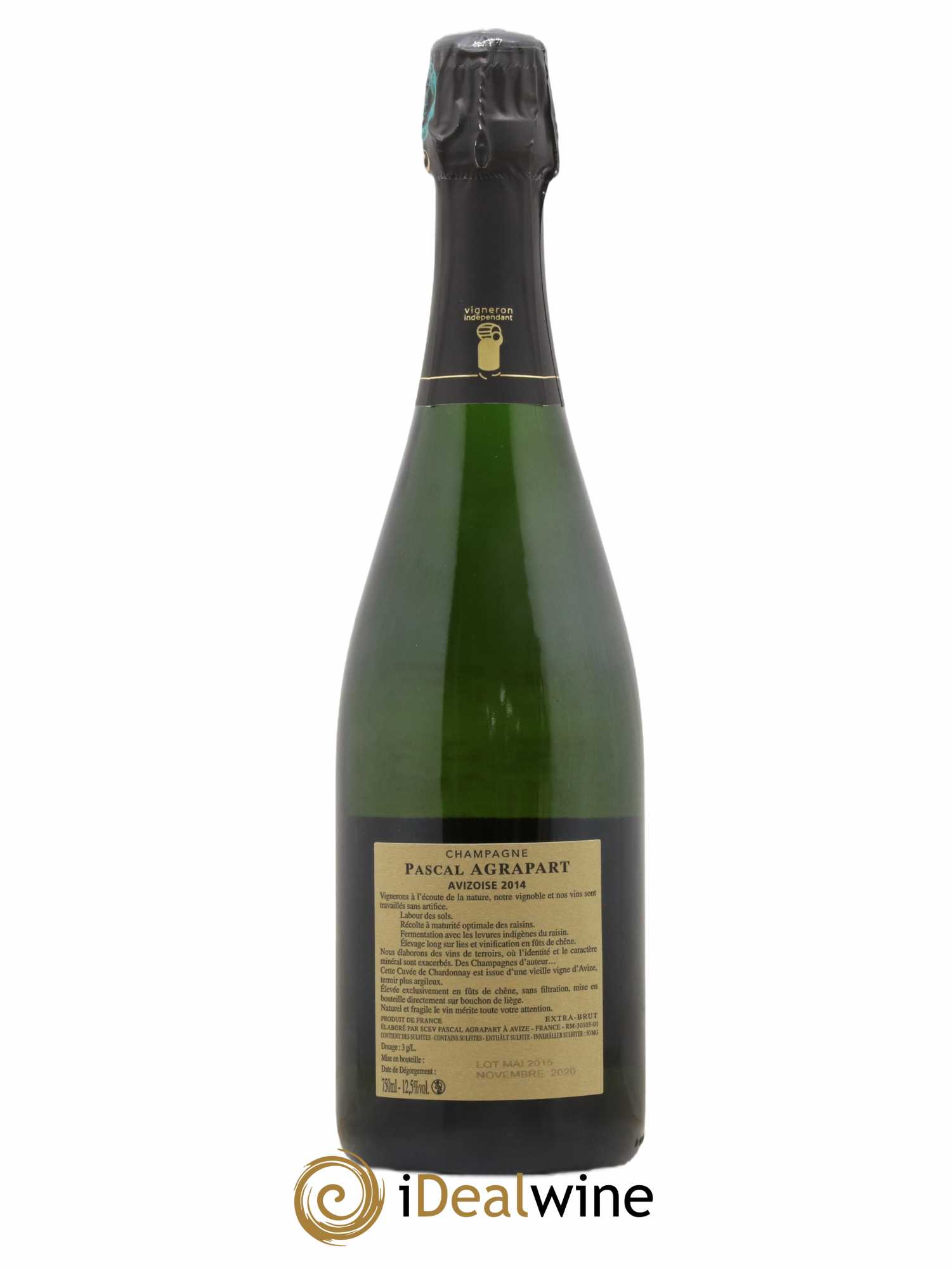 Avizoise Blanc de Blancs Brut Nature Pascal Agrapart 2014 - Lot de 1 bouteille - 1