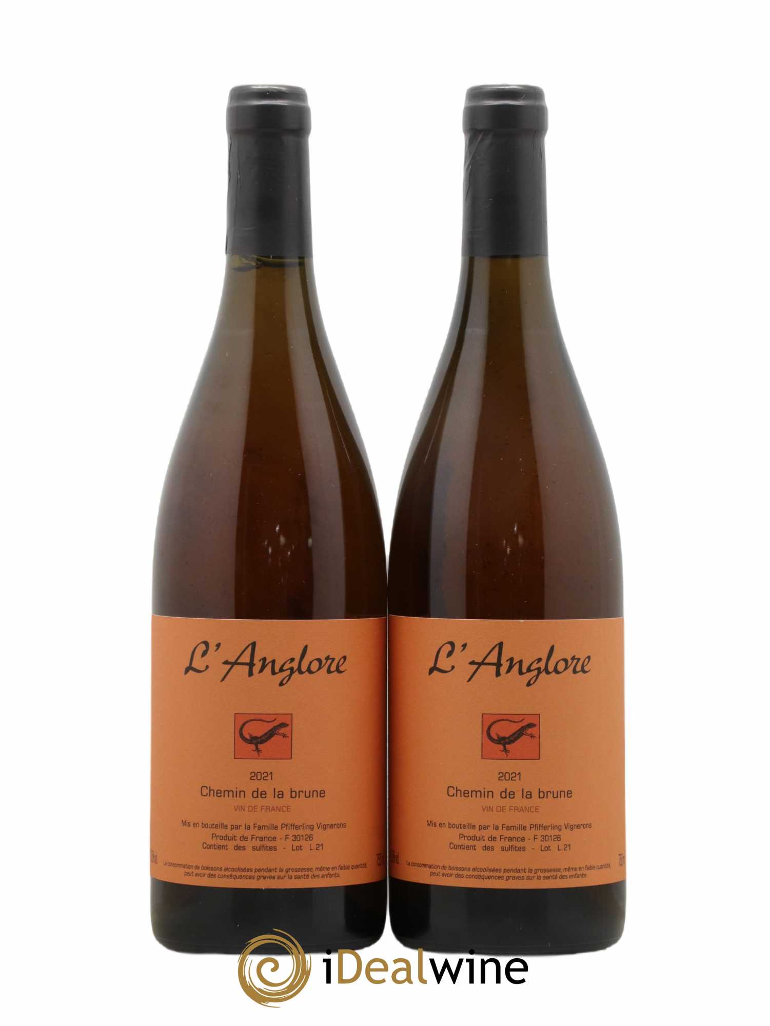 Vin de France Chemin de la brune L'Anglore 2021 - Lot de 2 bouteilles - 0