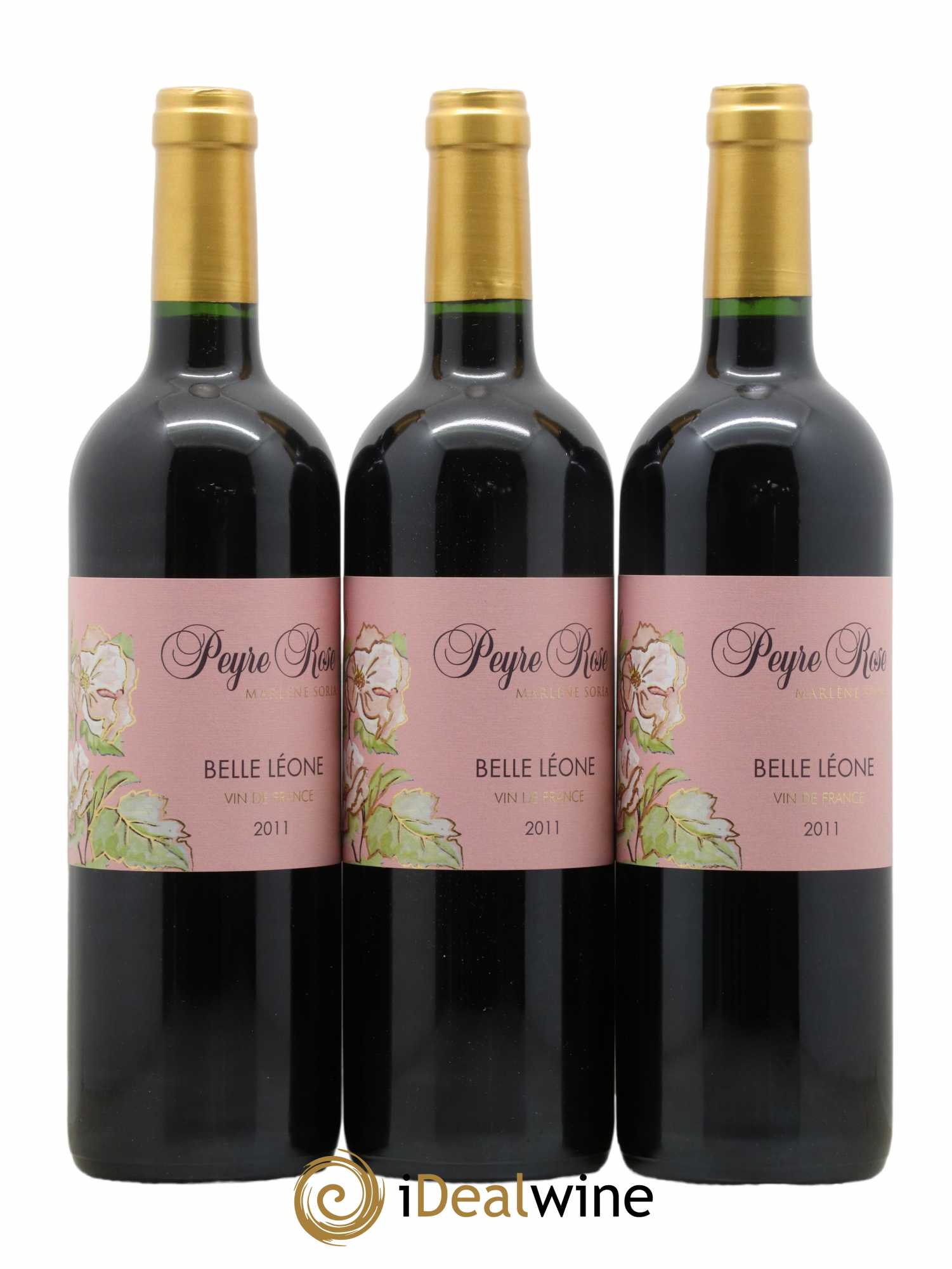 Coteaux du Languedoc Domaine Peyre Rose Belle Léone (anciennement Syrah Léone) Marlène Soria 2011 - Lot de 3 bouteilles - 0
