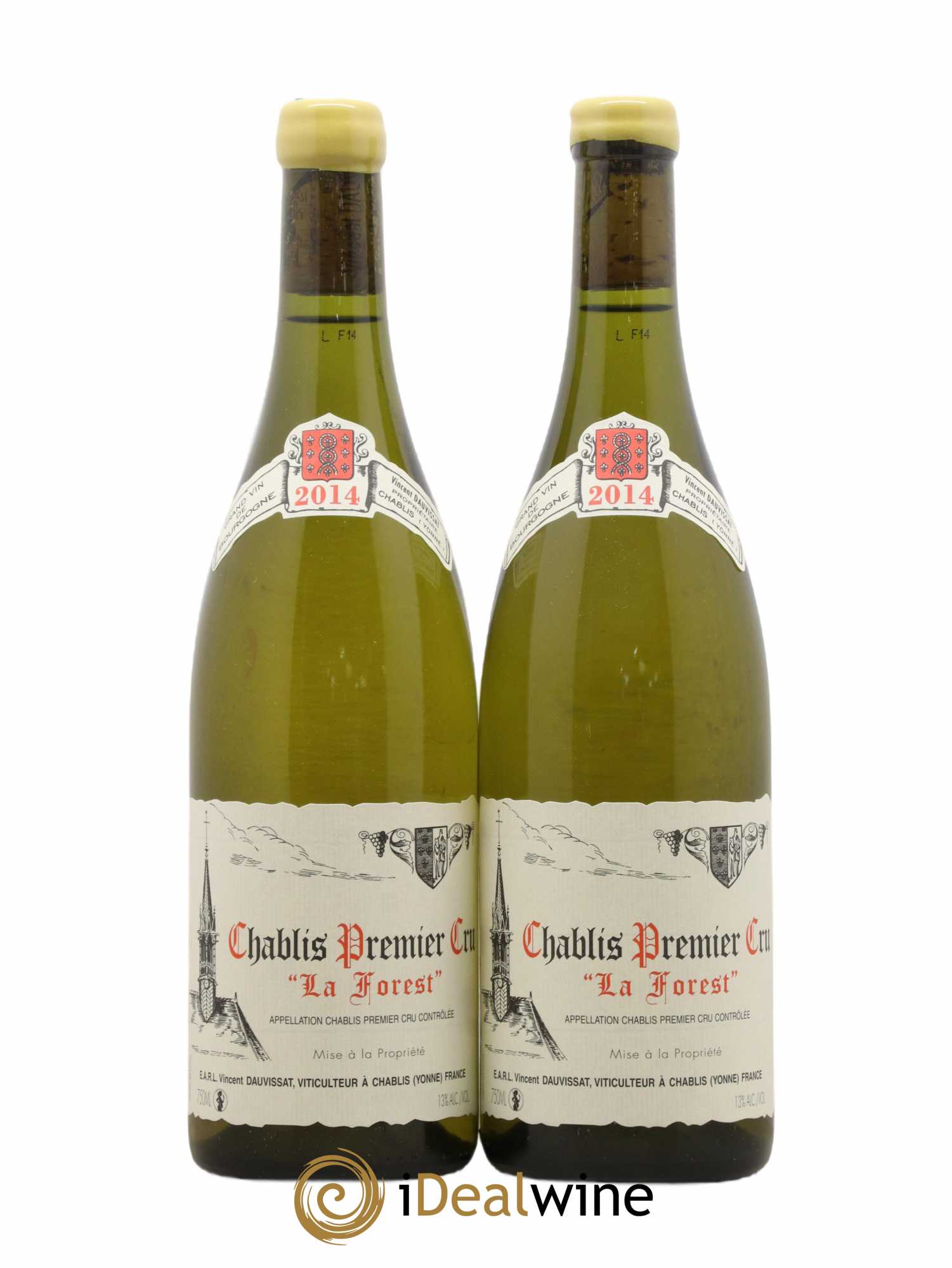 Chablis 1er Cru La Forest Vincent Dauvissat (Domaine) 2014 - Lot de 2 bouteilles - 0