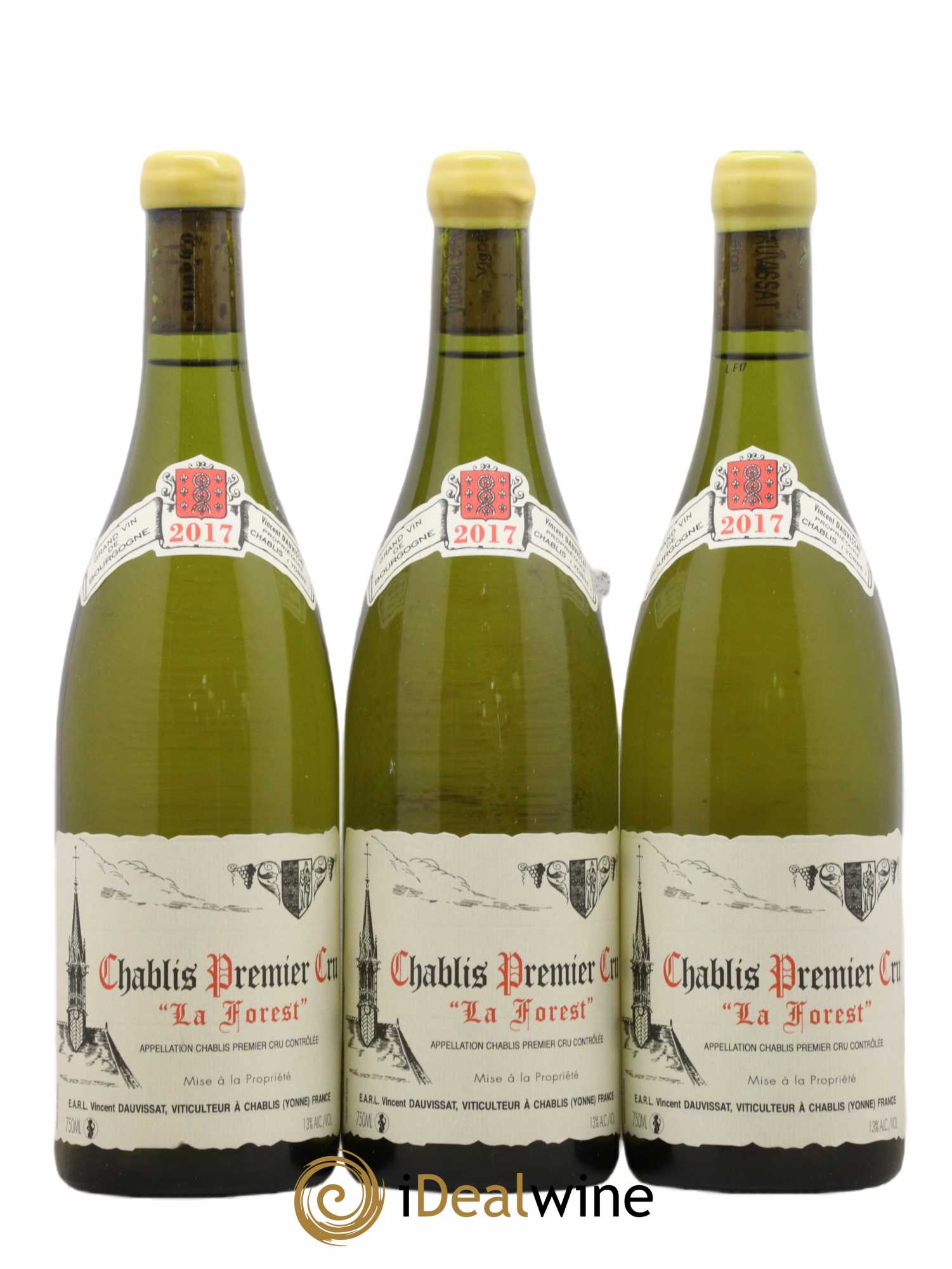 Chablis 1er Cru La Forest Vincent Dauvissat (Domaine) 2017 - Lot de 3 bouteilles - 0