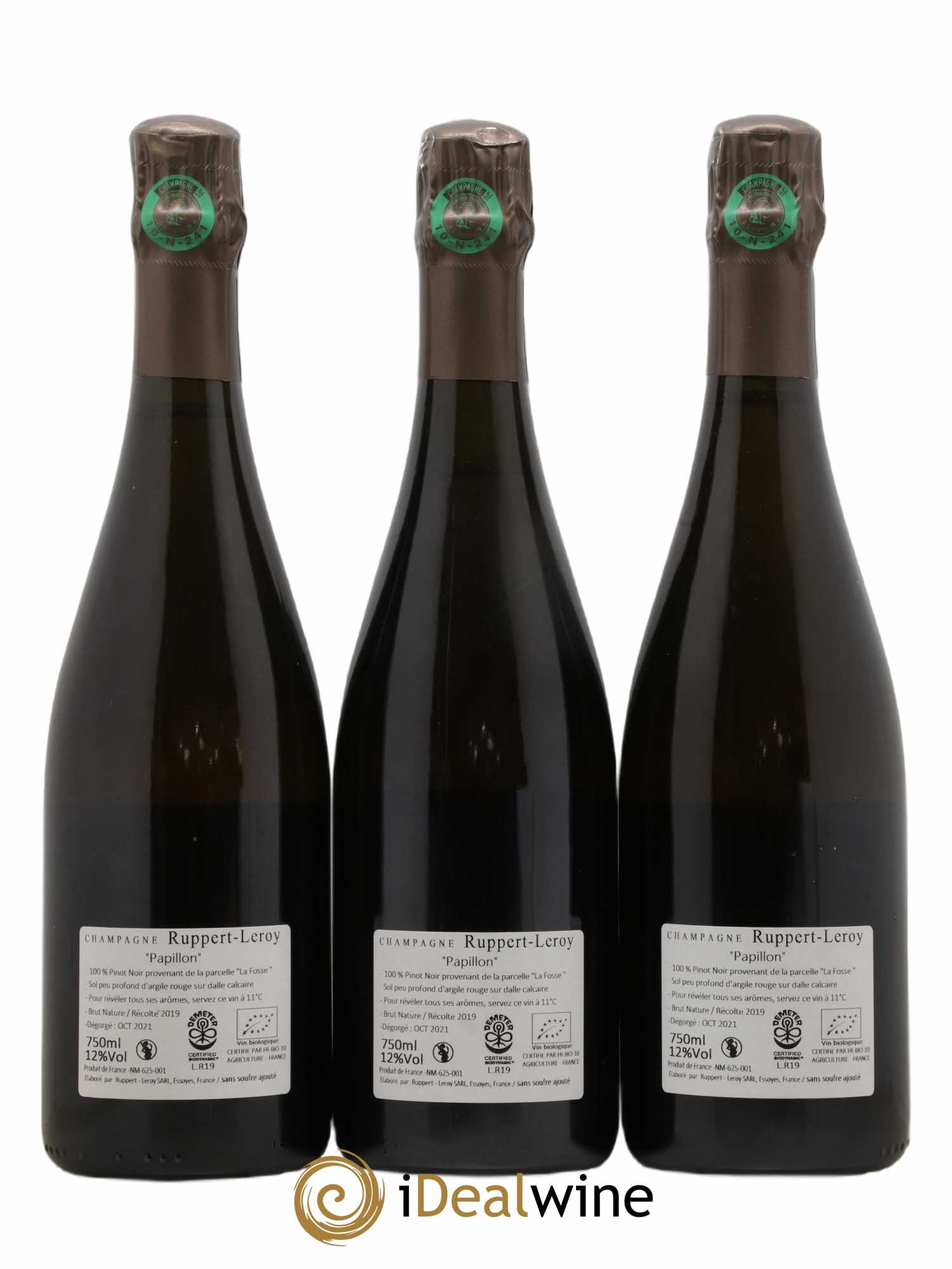 11,12,13... Brut Nature Ruppert-Leroy 2019 - Lot de 3 bouteilles - 1