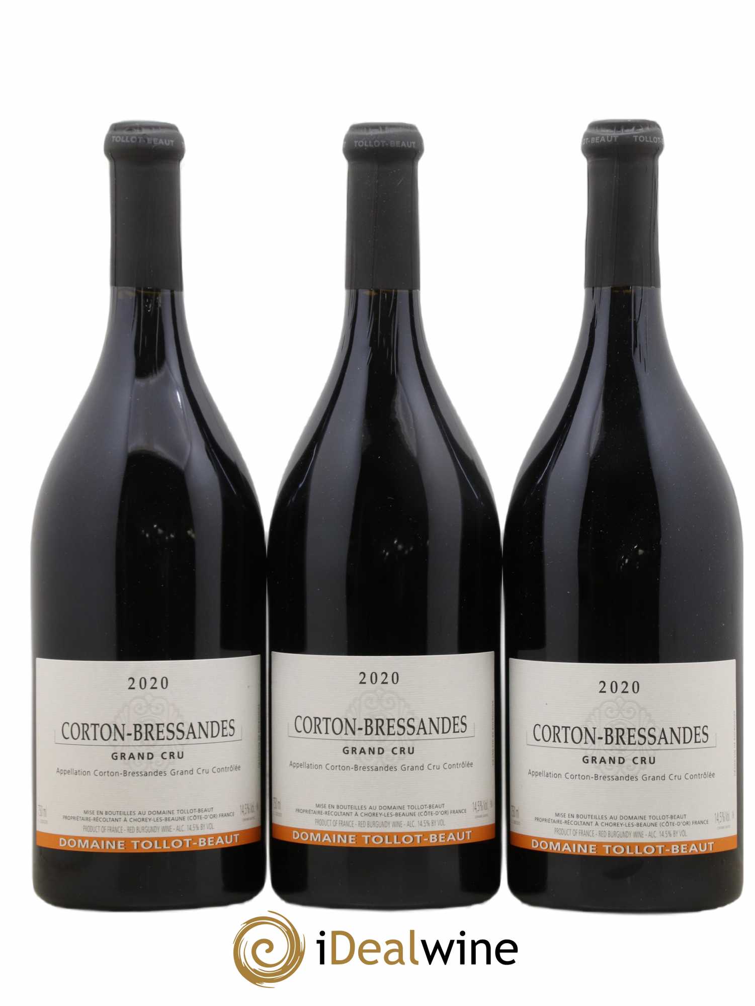 Corton-Bressandes Grand Cru Tollot Beaut (Domaine) 2020 - Lotto di 3 bottiglie - 0