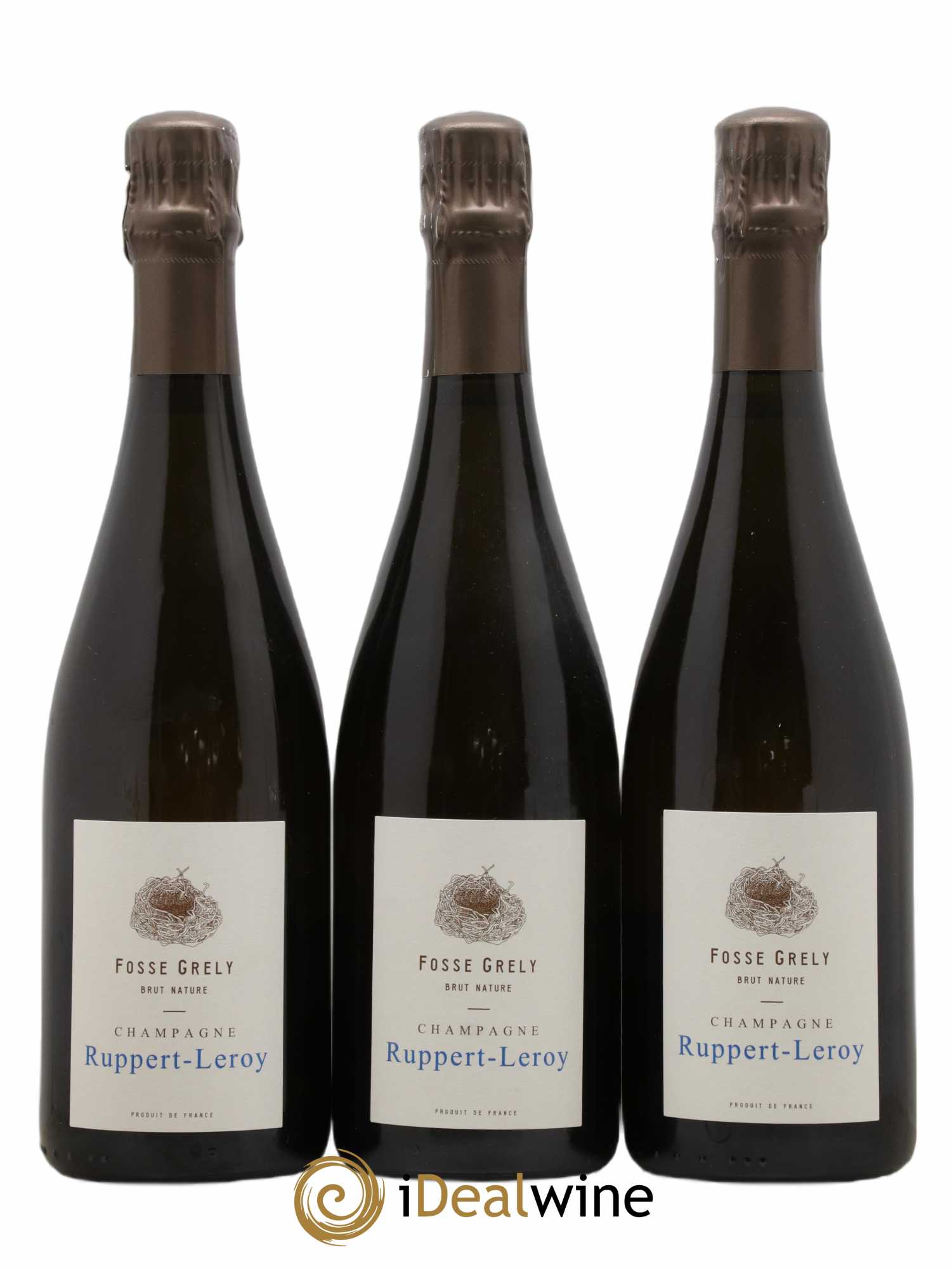 Fosse-Grely Brut Nature Ruppert-Leroy 2019 - Lot de 3 bouteilles - 0