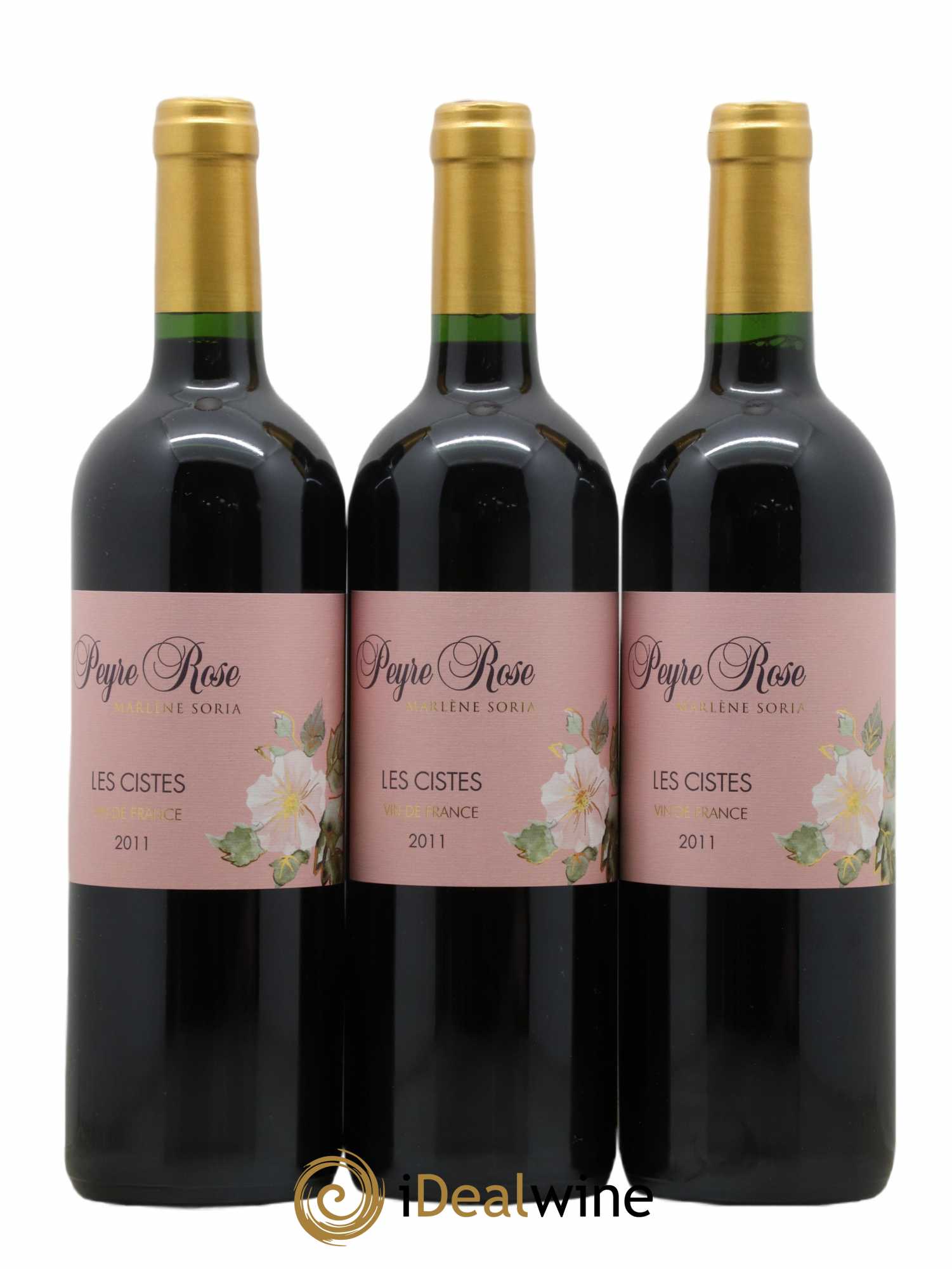 Vin de France (anciennement Coteaux du Languedoc) Domaine Peyre Rose Les Cistes Marlène Soria 2011 - Lot de 3 bouteilles - 0