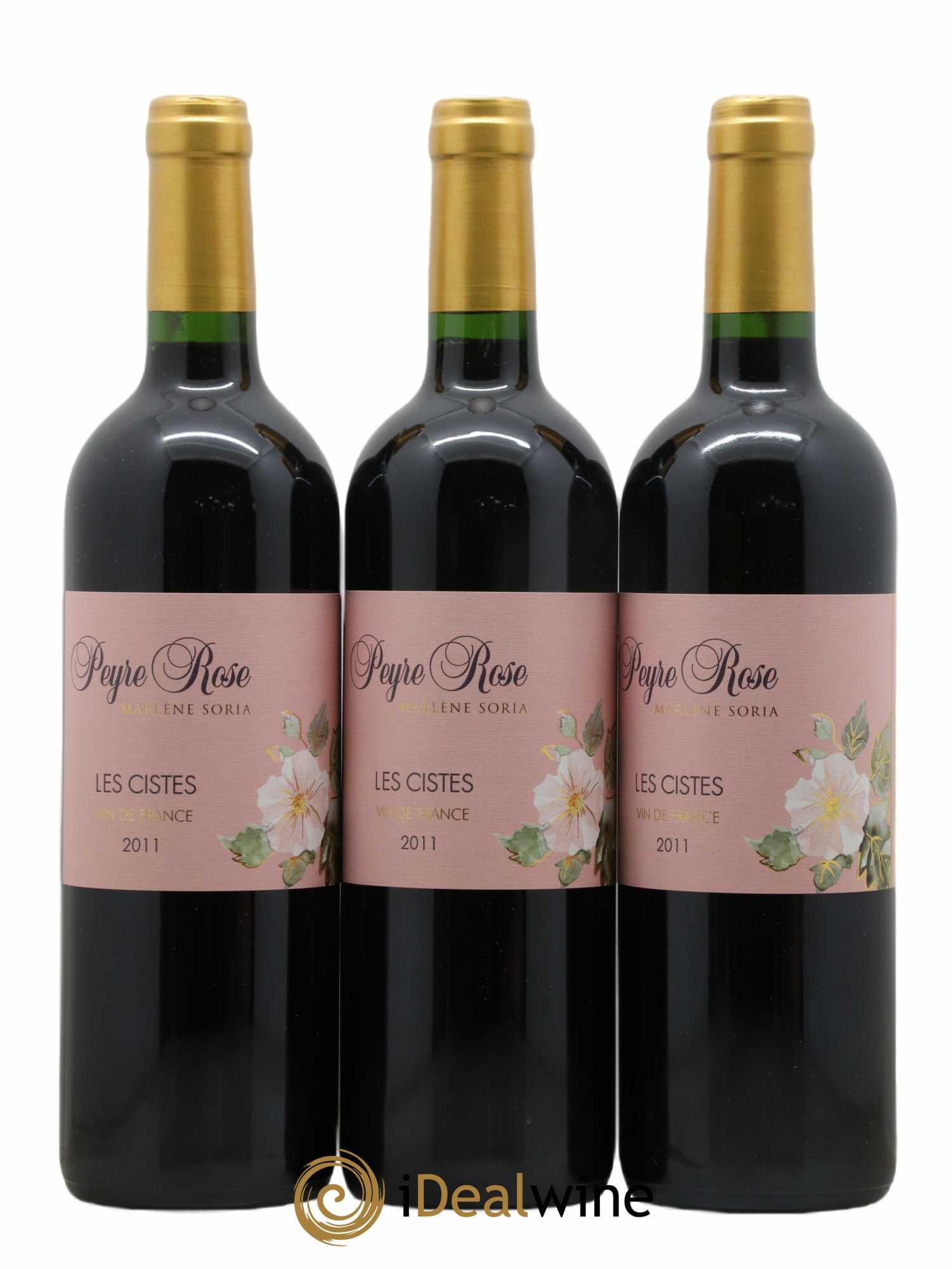 Vin de France (anciennement Coteaux du Languedoc) Domaine Peyre Rose Les Cistes Marlène Soria 2011 - Lot de 3 bouteilles - 0