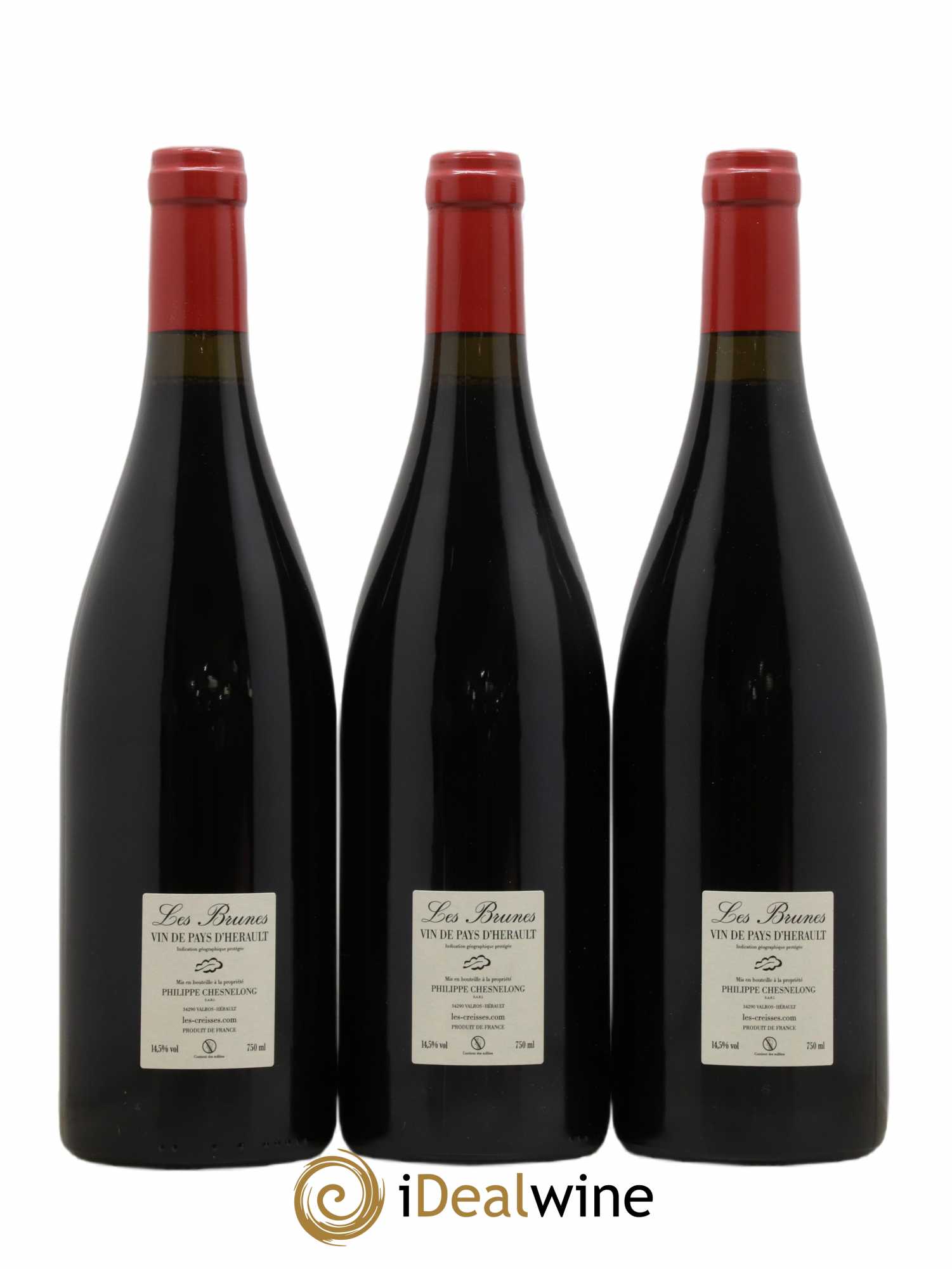 Vin de France Les Brunes Les Creisses (Domaine) 2019 - Lot de 3 bouteilles - 1
