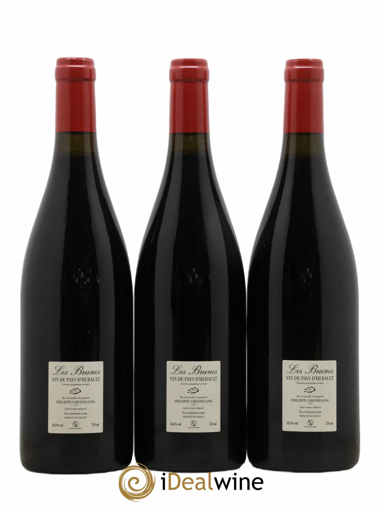 Vin de France Les Brunes Les Creisses (Domaine) 2019 - Lot de 3 bouteilles - 1