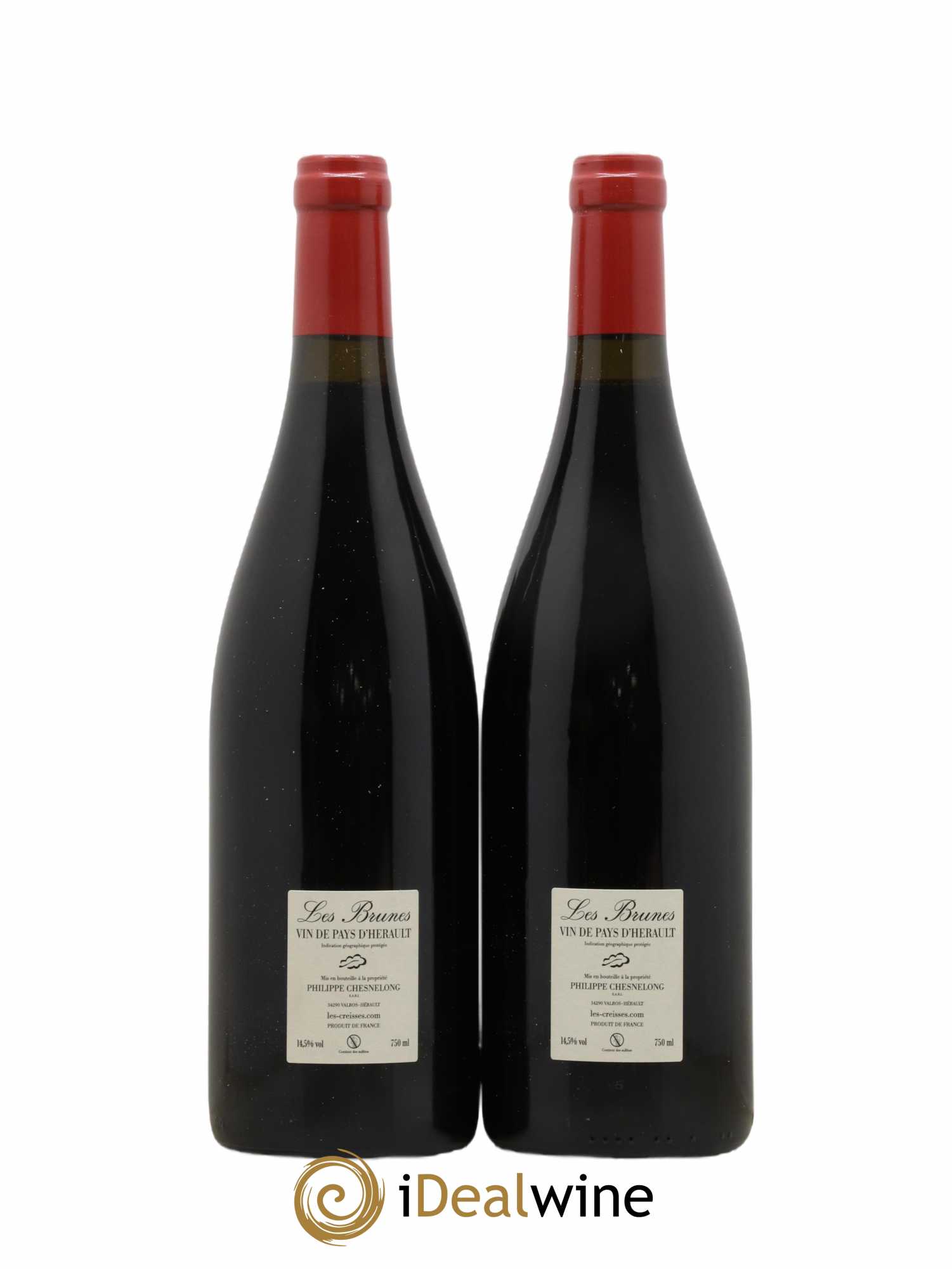 Vin de France Les Brunes Les Creisses (Domaine)  (no reserve) 2019 - Lot of 2 bottles - 1