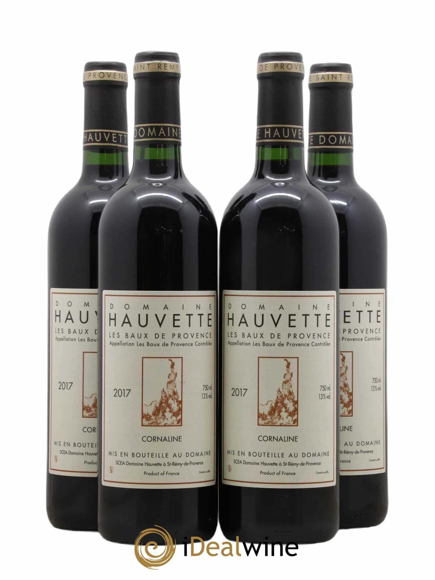Baux de Provence Cornaline Hauvette (Domaine) 2017 - Lot de 4 bouteilles - 0