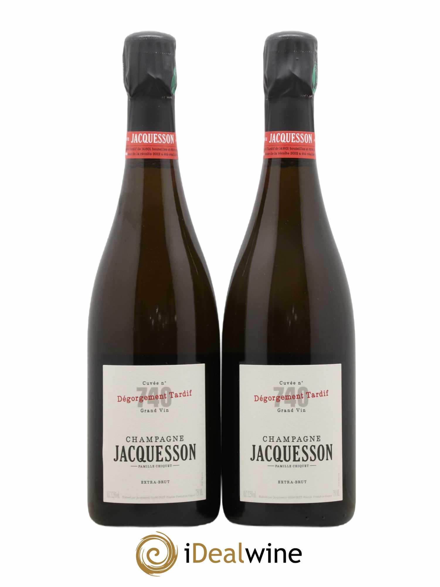 Cuvée 740 Dégorgement Tardif Extra-Brut Jacquesson - Lot de 2 bouteilles - 0