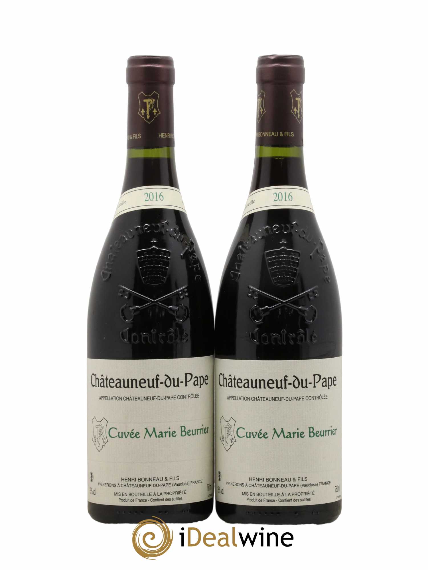 Châteauneuf-du-Pape Marie Beurrier Henri Bonneau & Fils 2016 - Lot de 2 bouteilles - 0