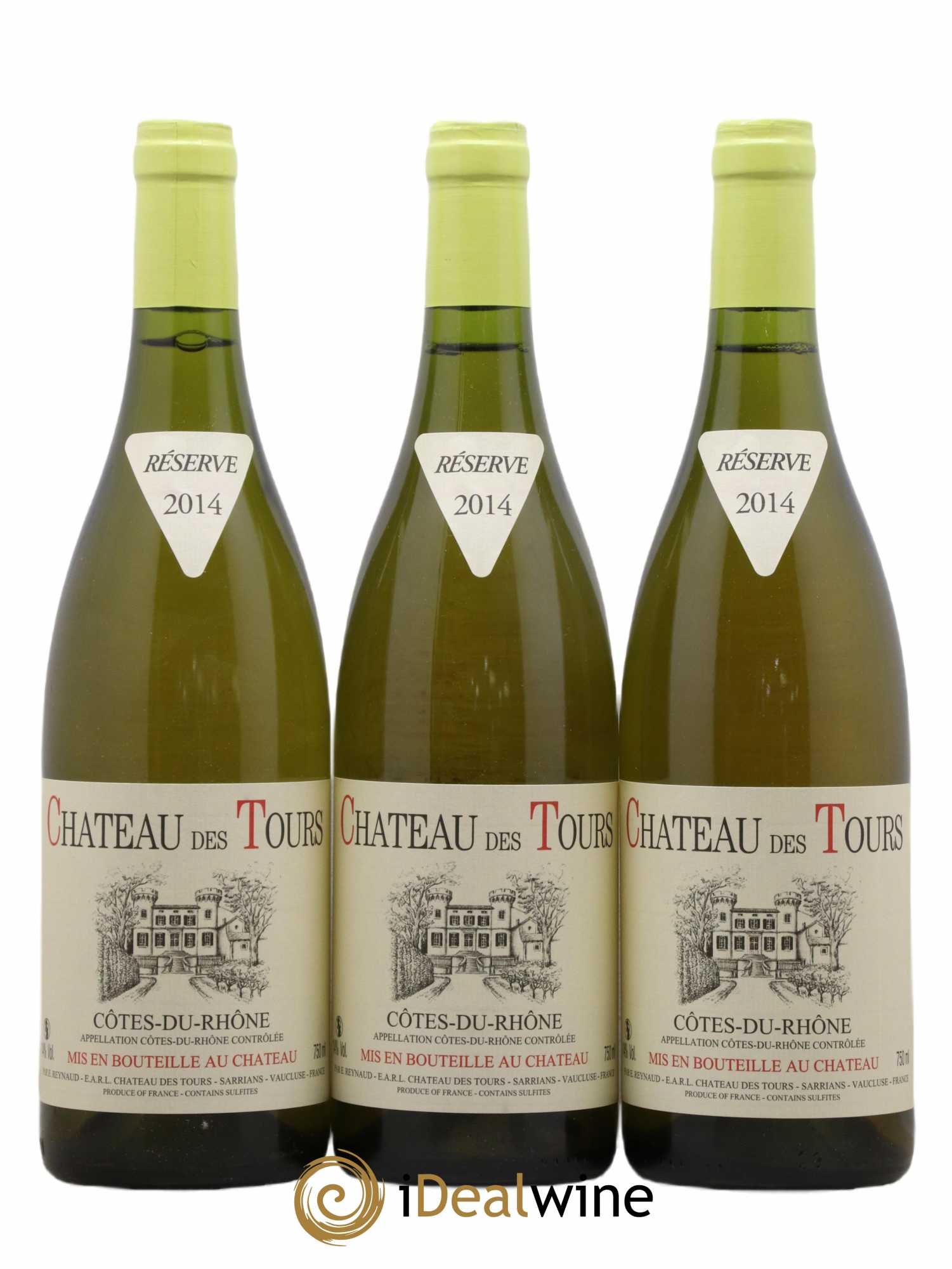 Côtes-du-Rhône Château des Tours Emmanuel Reynaud 2014 - Lot de 3 bouteilles - 0