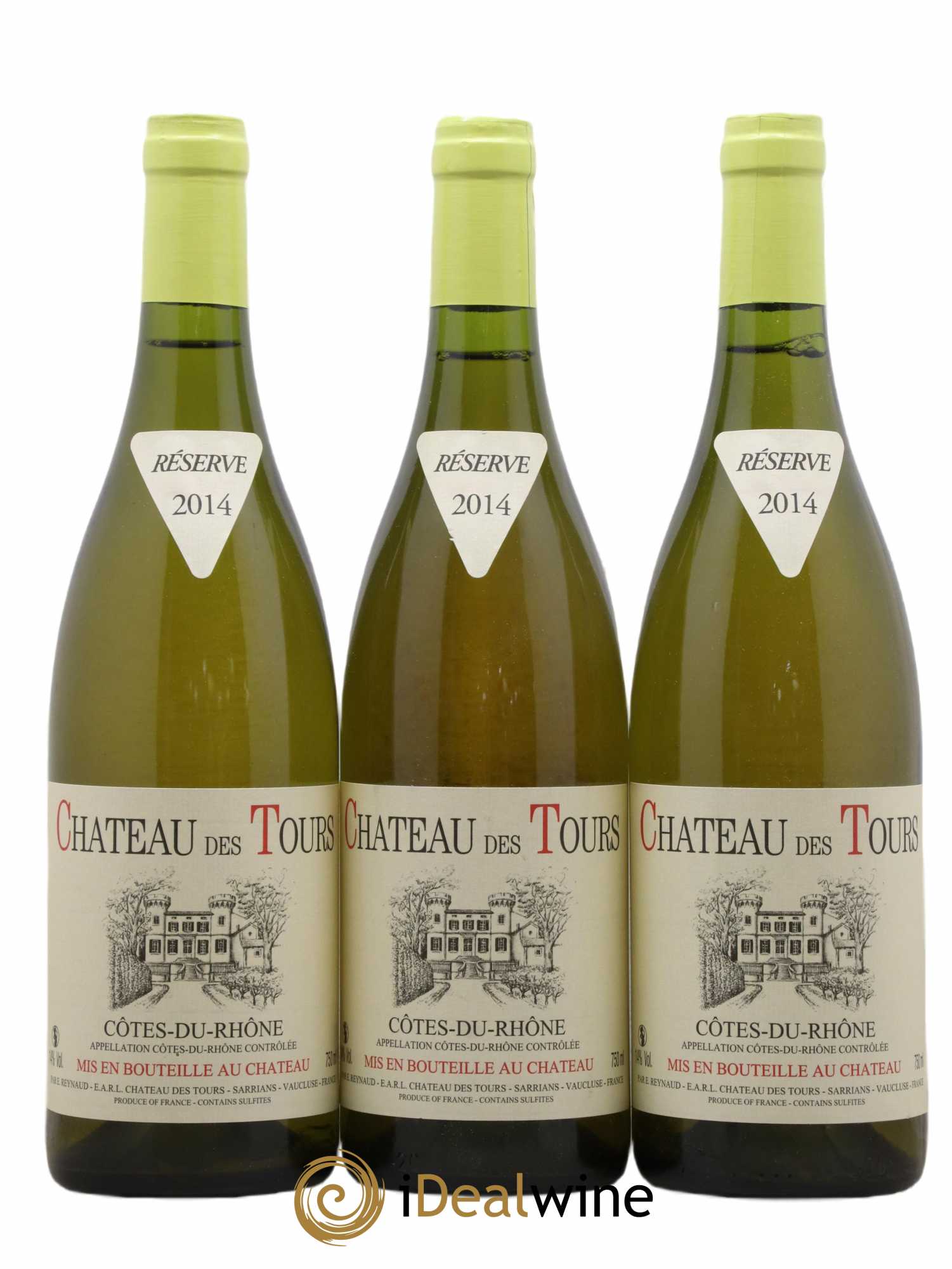 Côtes-du-Rhône Château des Tours Emmanuel Reynaud (sans prix de réserve) 2014 - Lot de 3 bouteilles - 0