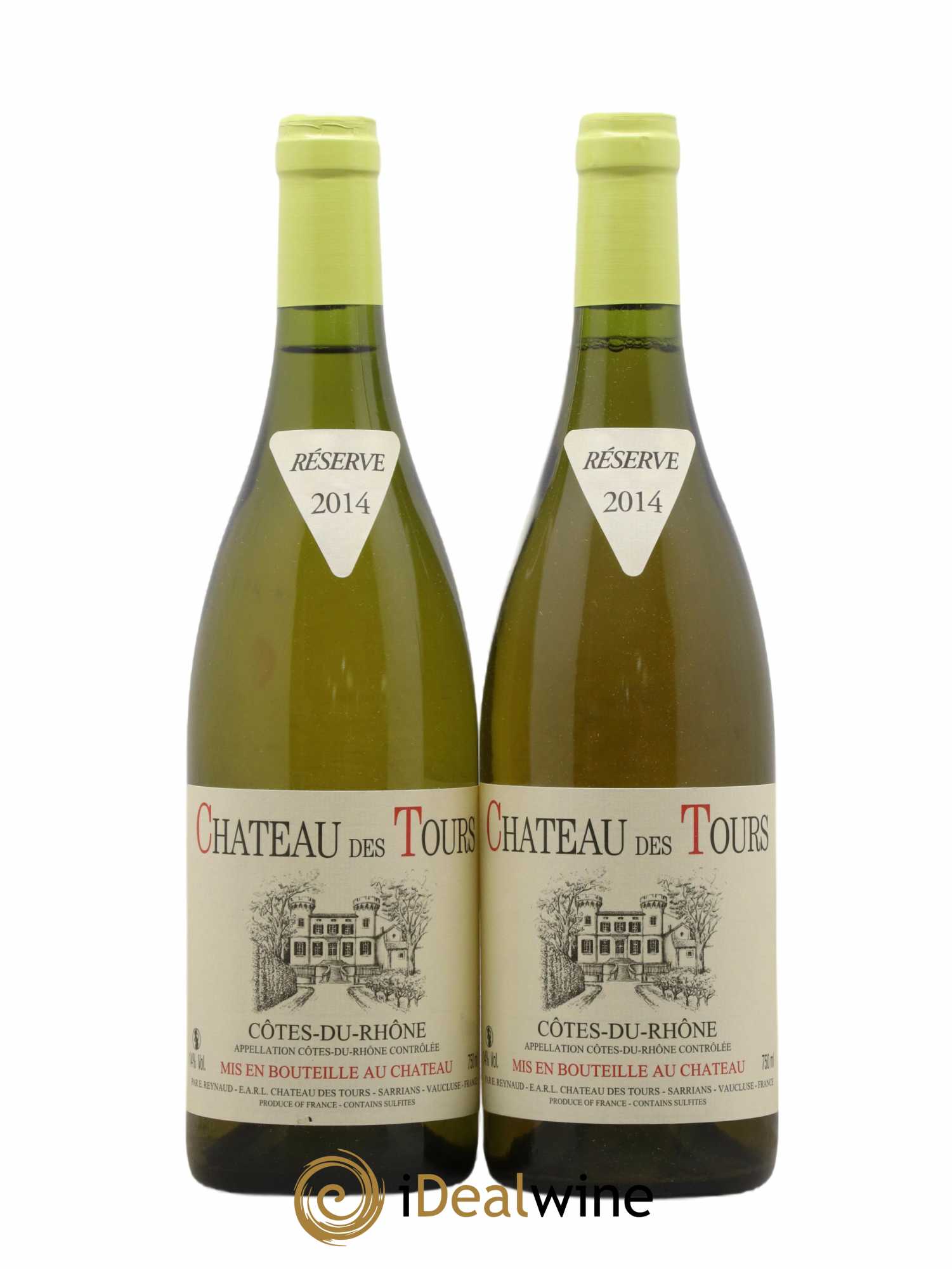 Côtes-du-Rhône Château des Tours Emmanuel Reynaud (sans prix de réserve) 2014 - Lot de 2 bouteilles - 0