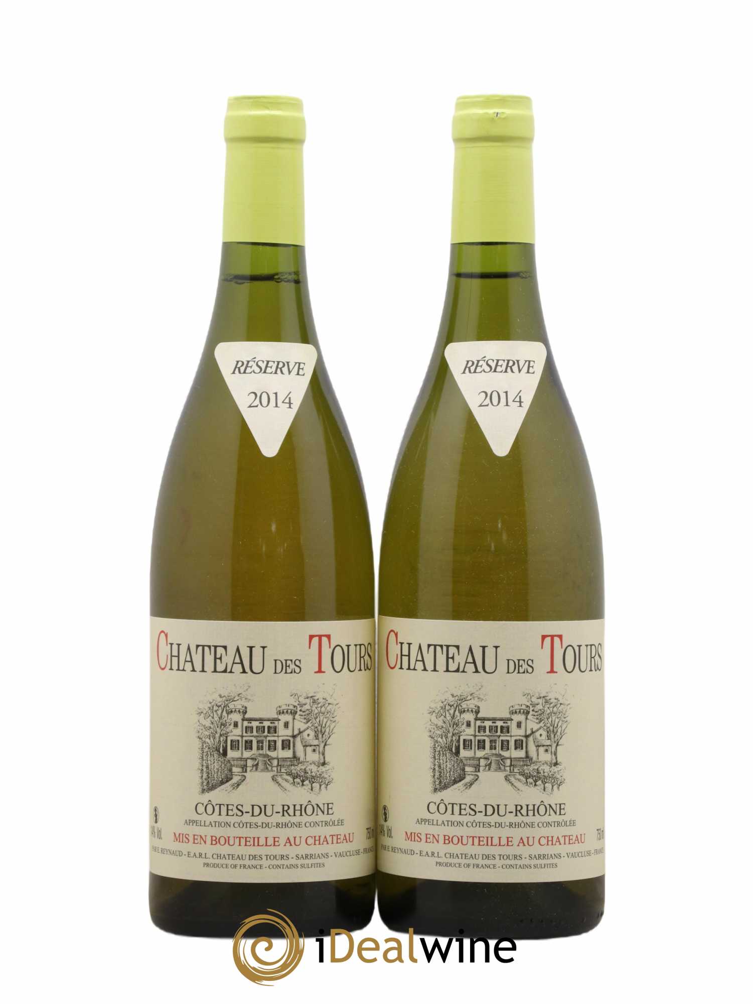 Côtes-du-Rhône Château des Tours Emmanuel Reynaud (sans prix de réserve) 2014 - Lot de 2 bouteilles - 0