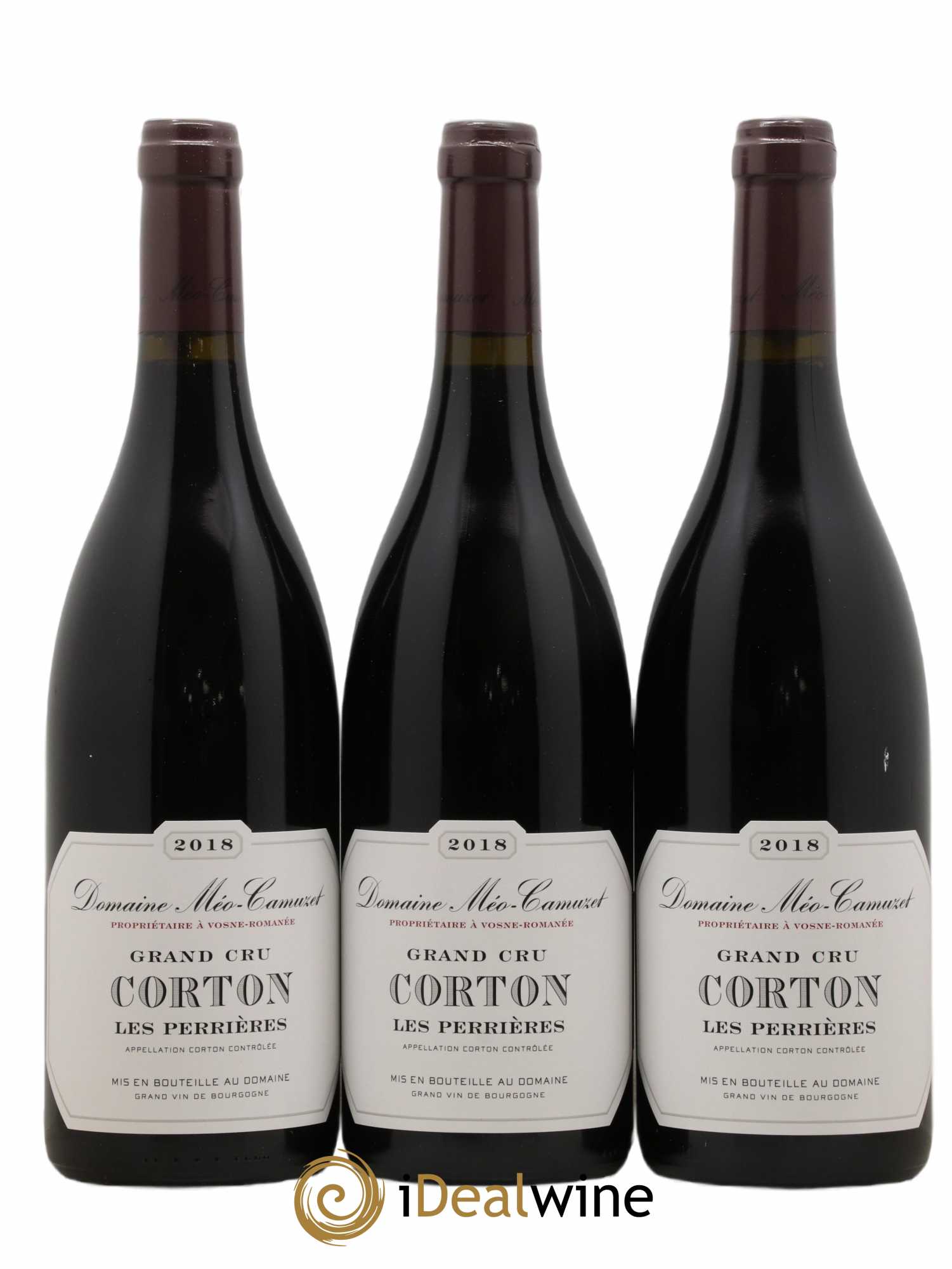 Corton Grand Cru Les Perrières Méo-Camuzet (Domaine) 2018 - Lotto di 3 bottiglie - 0