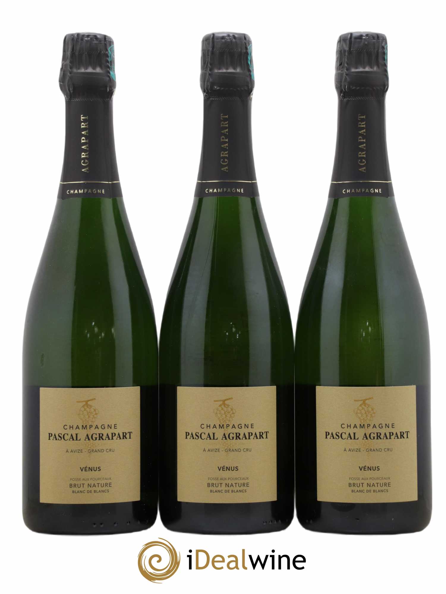 Vénus Blanc de Blancs Brut Nature Pascal Agrapart 2014 - Lot de 3 bouteilles - 0