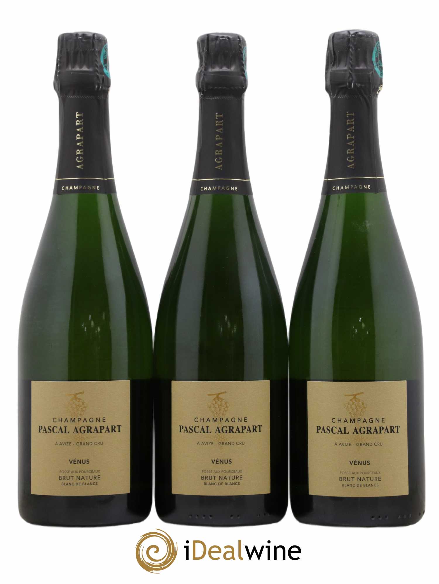 Vénus Blanc de Blancs Brut Nature Pascal Agrapart 2014 - Lot de 3 bouteilles - 0