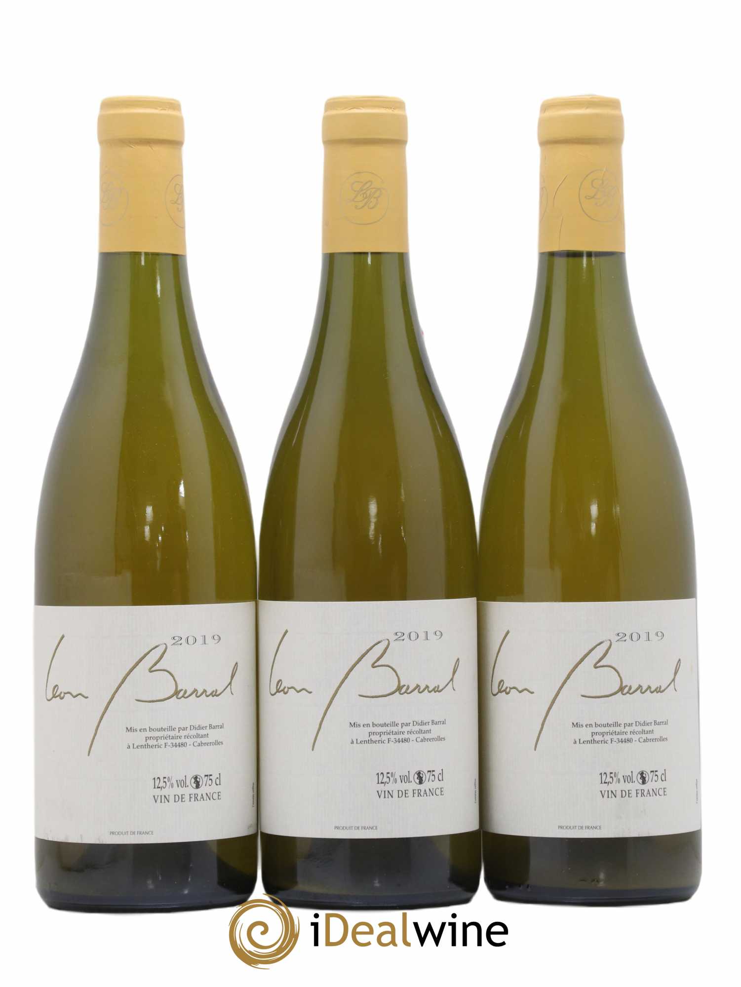Vin de France Terret Blanc Domaine Léon Barral 2019 - Lot de 3 bouteilles - 0