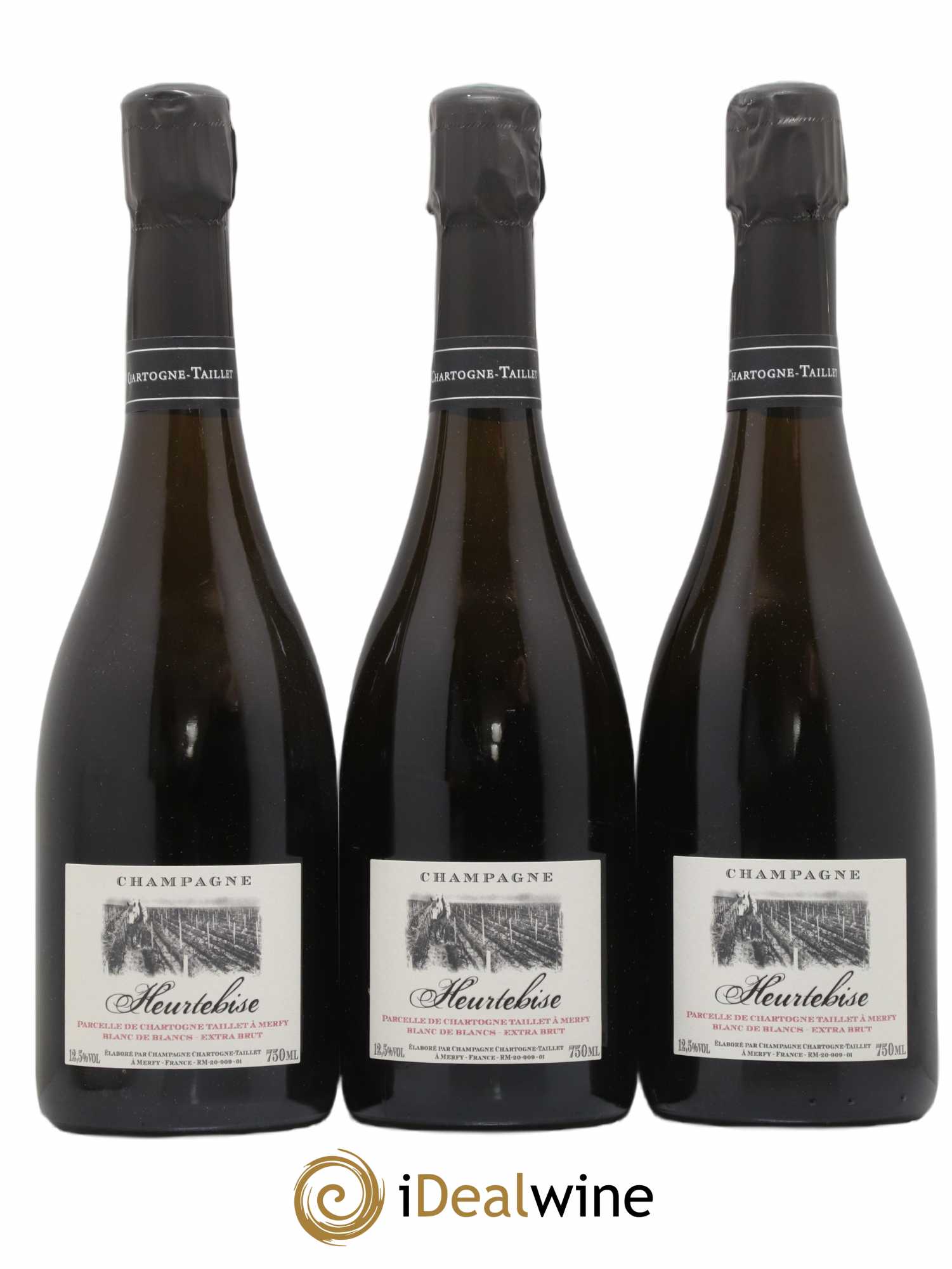 Heurtebise Blanc de Blancs Brut Chartogne-Taillet - Lot de 3 bouteilles - 0