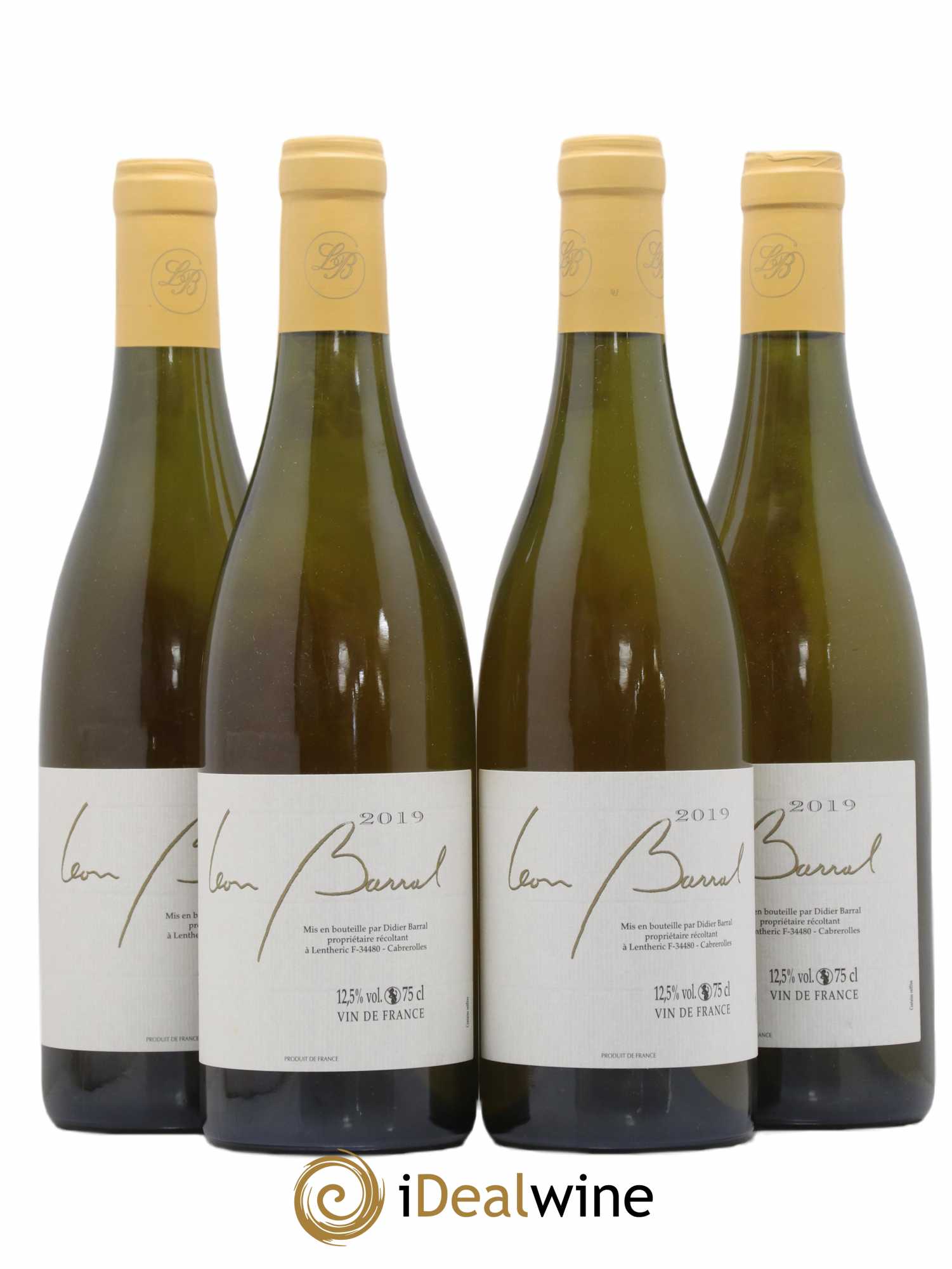 Vin de France Terret Blanc Domaine Léon Barral 2019 - Lot de 4 bouteilles - 0
