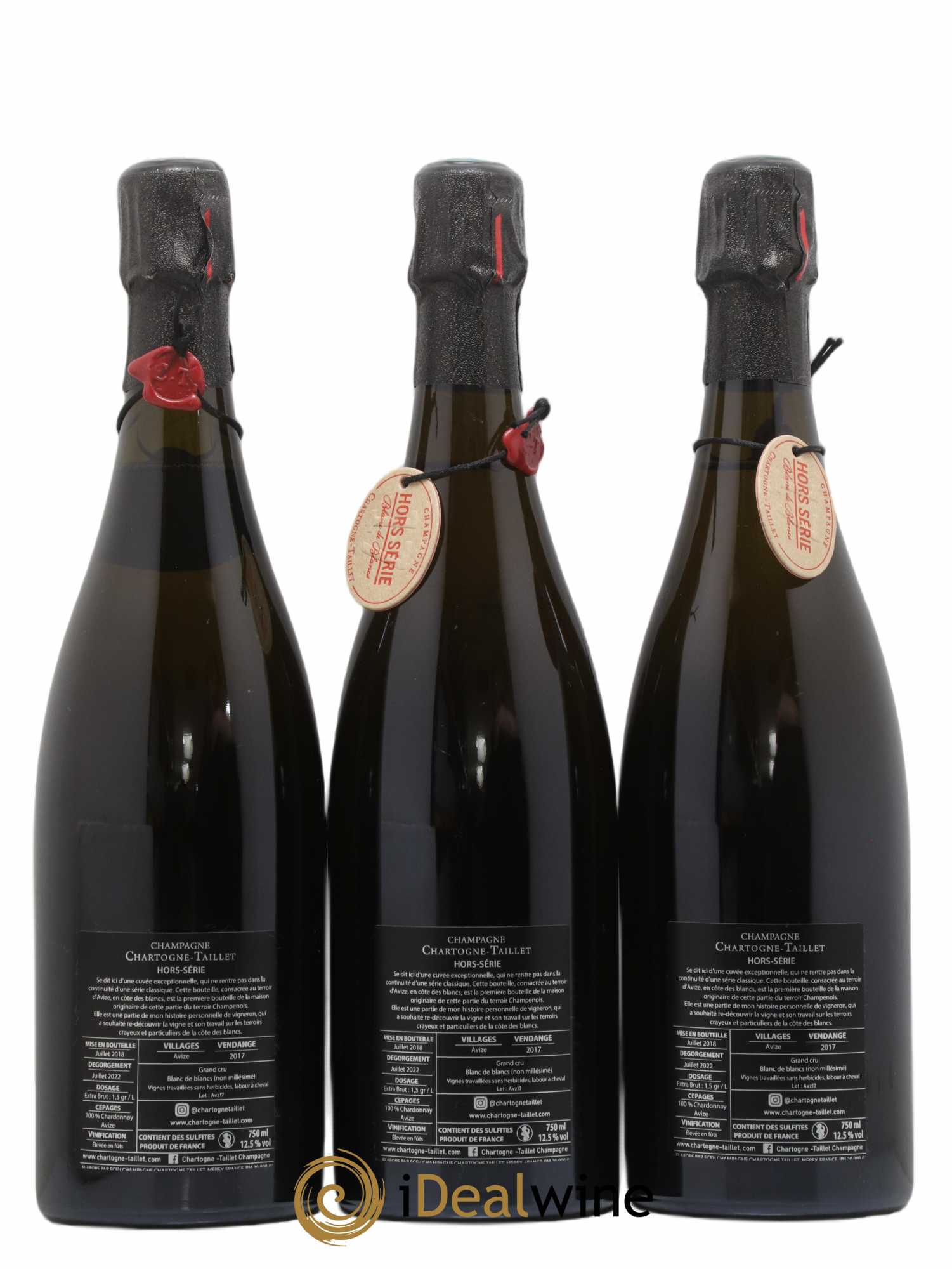 Hors Série Chartogne-Taillet 2017 - Lot of 3 bottles - 1