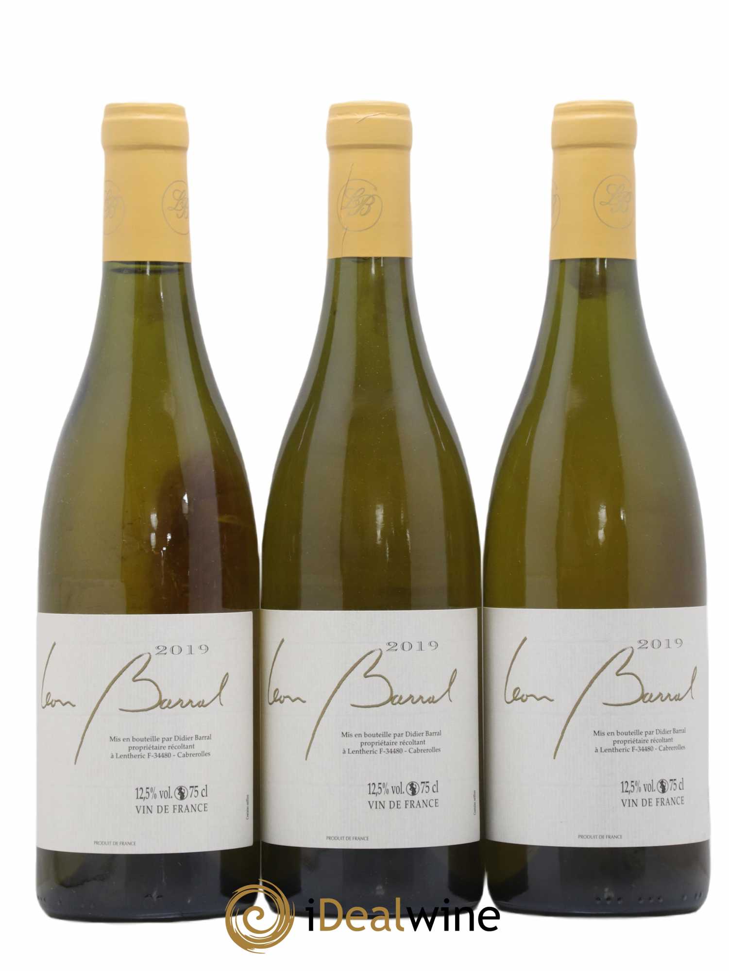 Vin de France Terret Blanc Domaine Léon Barral 2019 - Lot de 3 bouteilles - 0