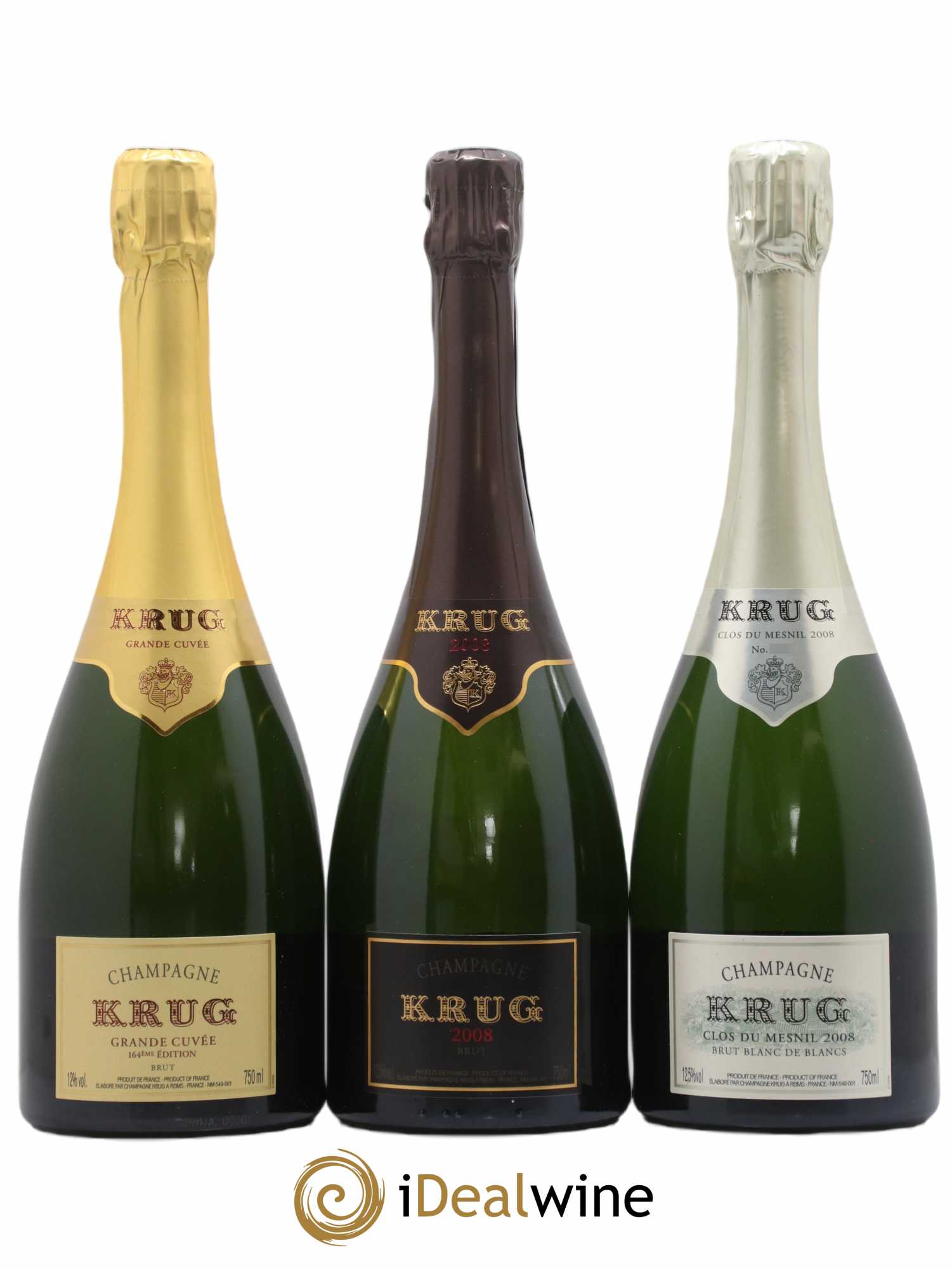 Champagne Coffret Les Créations Krug - Lot of 3 bottles - 1