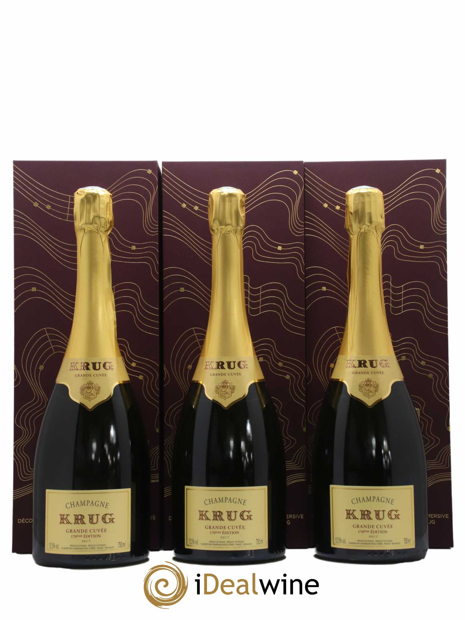 Grande Cuvée - 170ème édition Krug - Lot de 3 bouteilles - 0